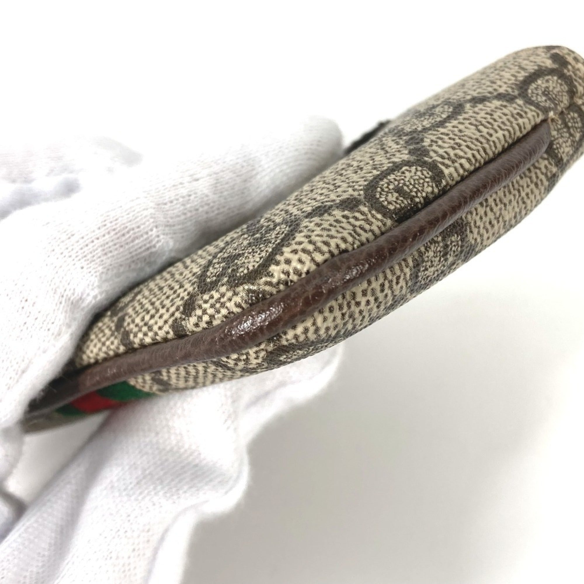 Gucci Beige Gg Supreme Coin Purse/Coin Case (Pre-Owned)