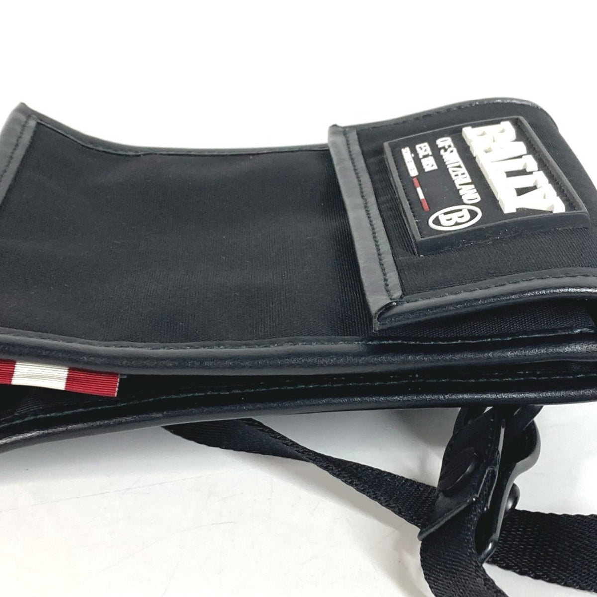 Bally Black Nylon Canvas Shoulder Bag (Pre-Owned)