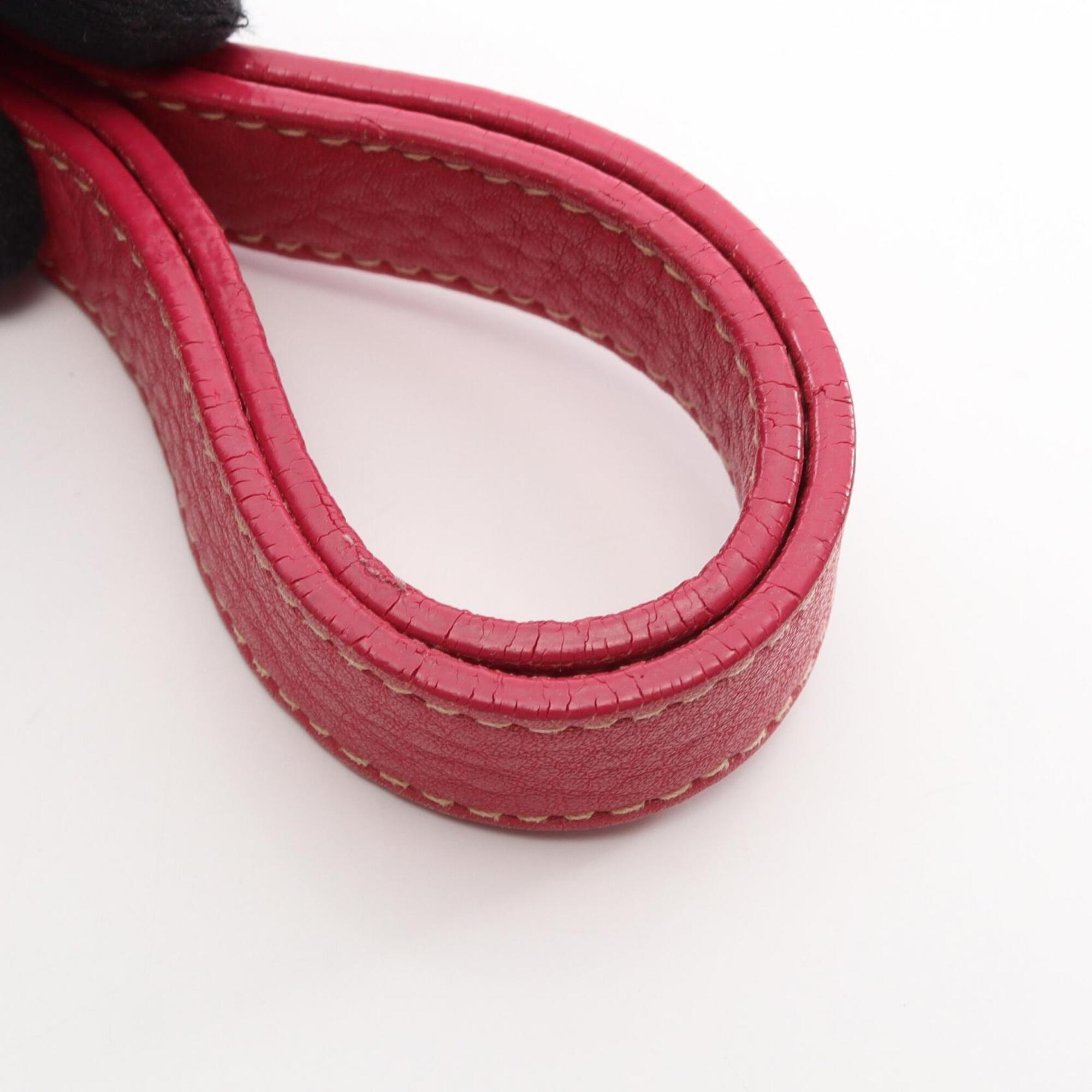 Prada Pink Nylon Leather Handbag Tote Bag (Pre-Owned)