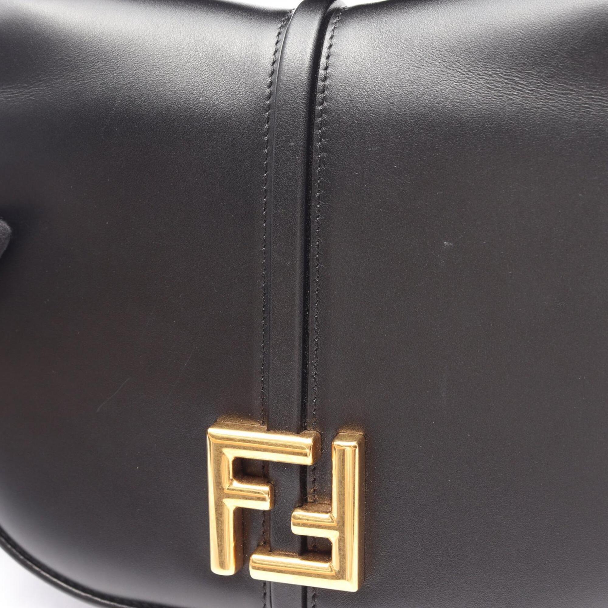 Fendi Black Leather Handbag Shoulder Bag (Pre-Owned)