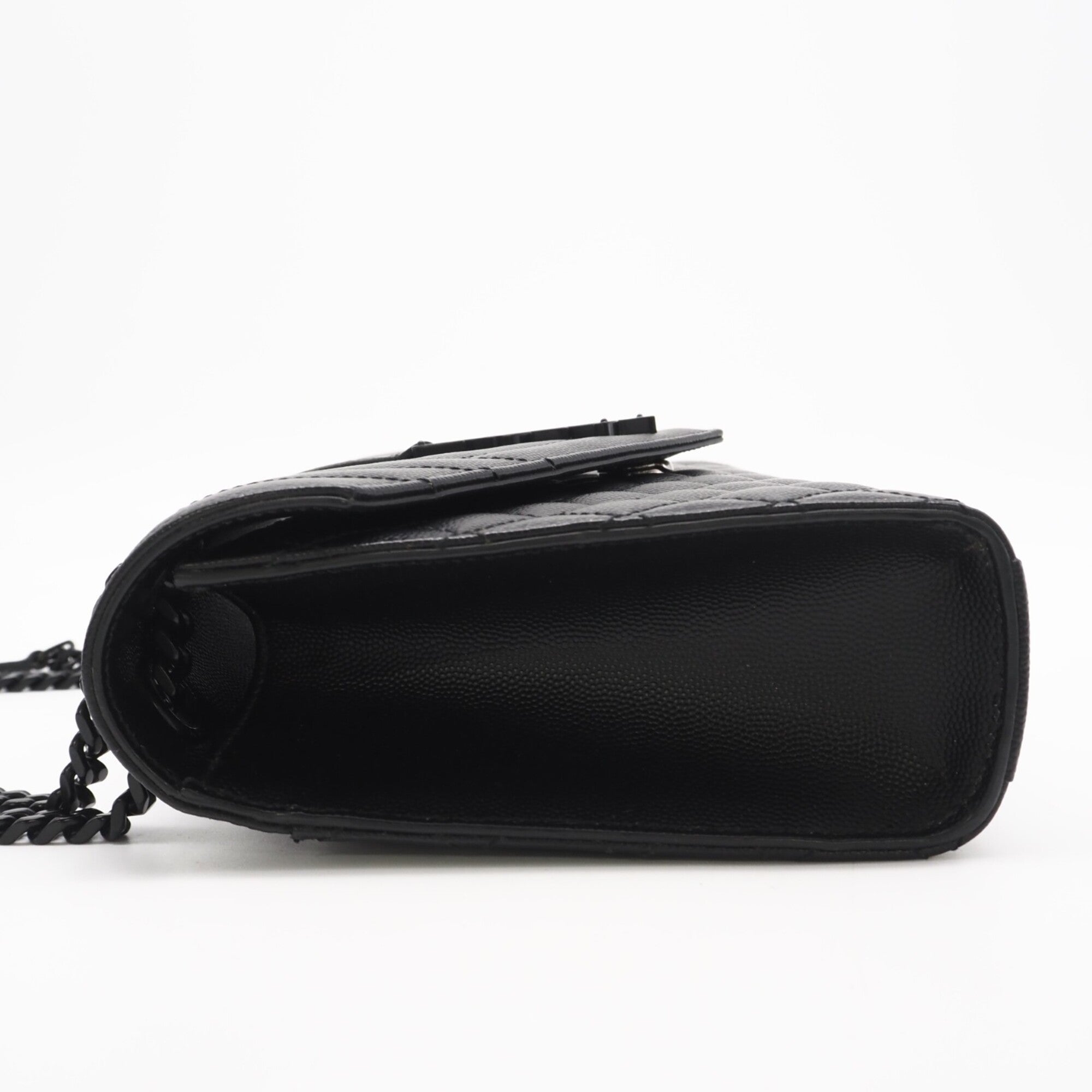 Yves Saint Laurent Black Leather Shoulder Bag (Pre-Owned)