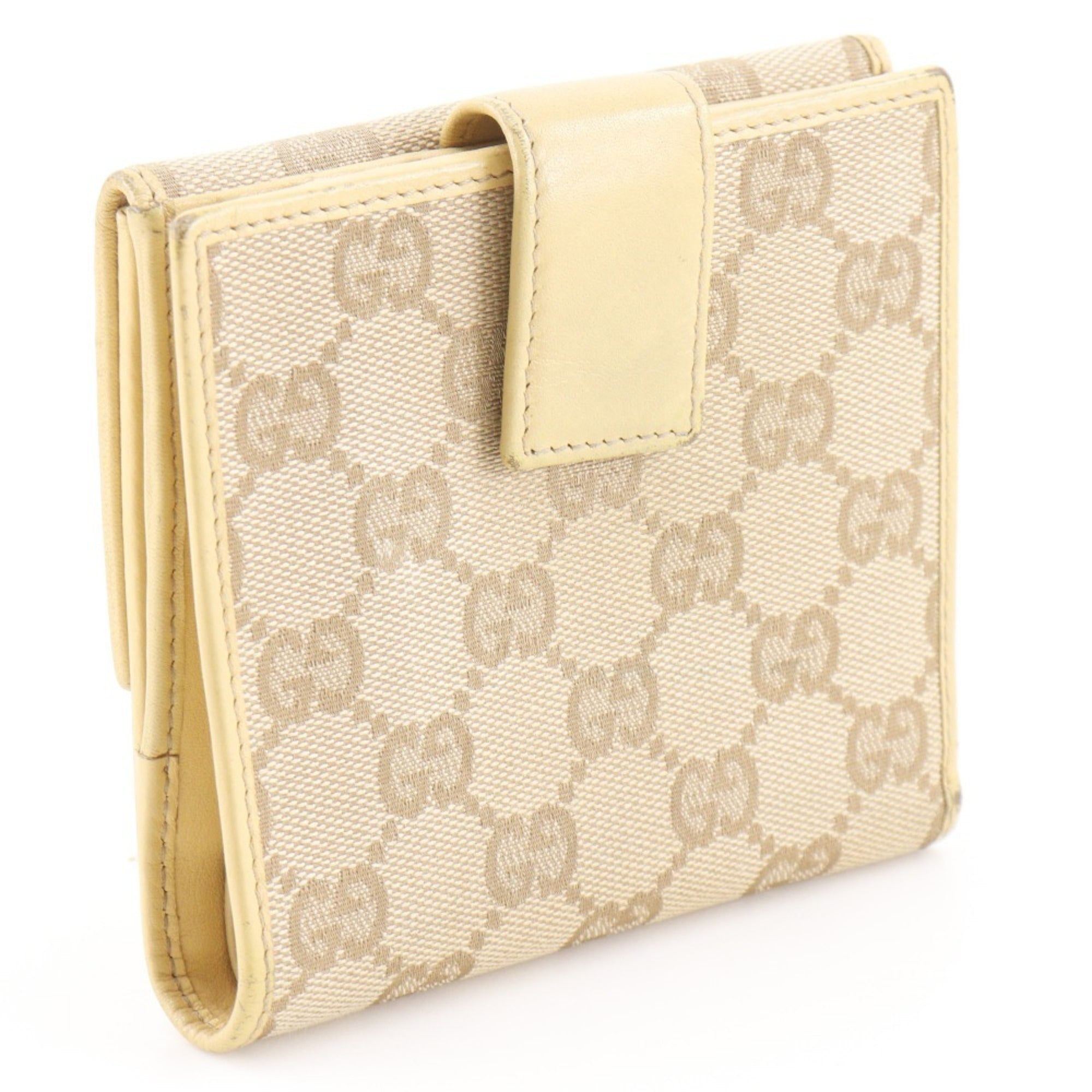 Gucci Beige Gg Canvas Wallet (Bi-Fold) (Pre-Owned)