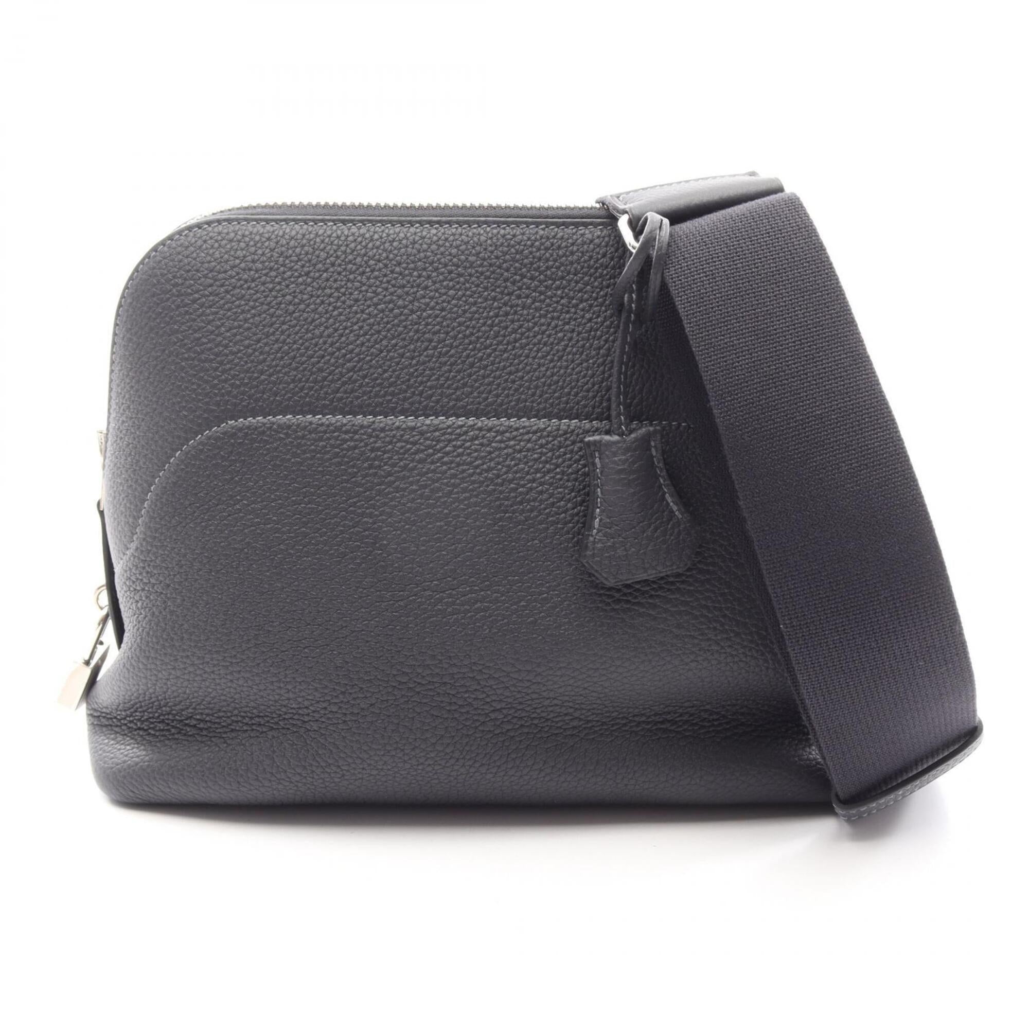 Hermes Blue Nuit Navy Togo Leather Messenger Bag Shoulder Bag (Pre-Owned)