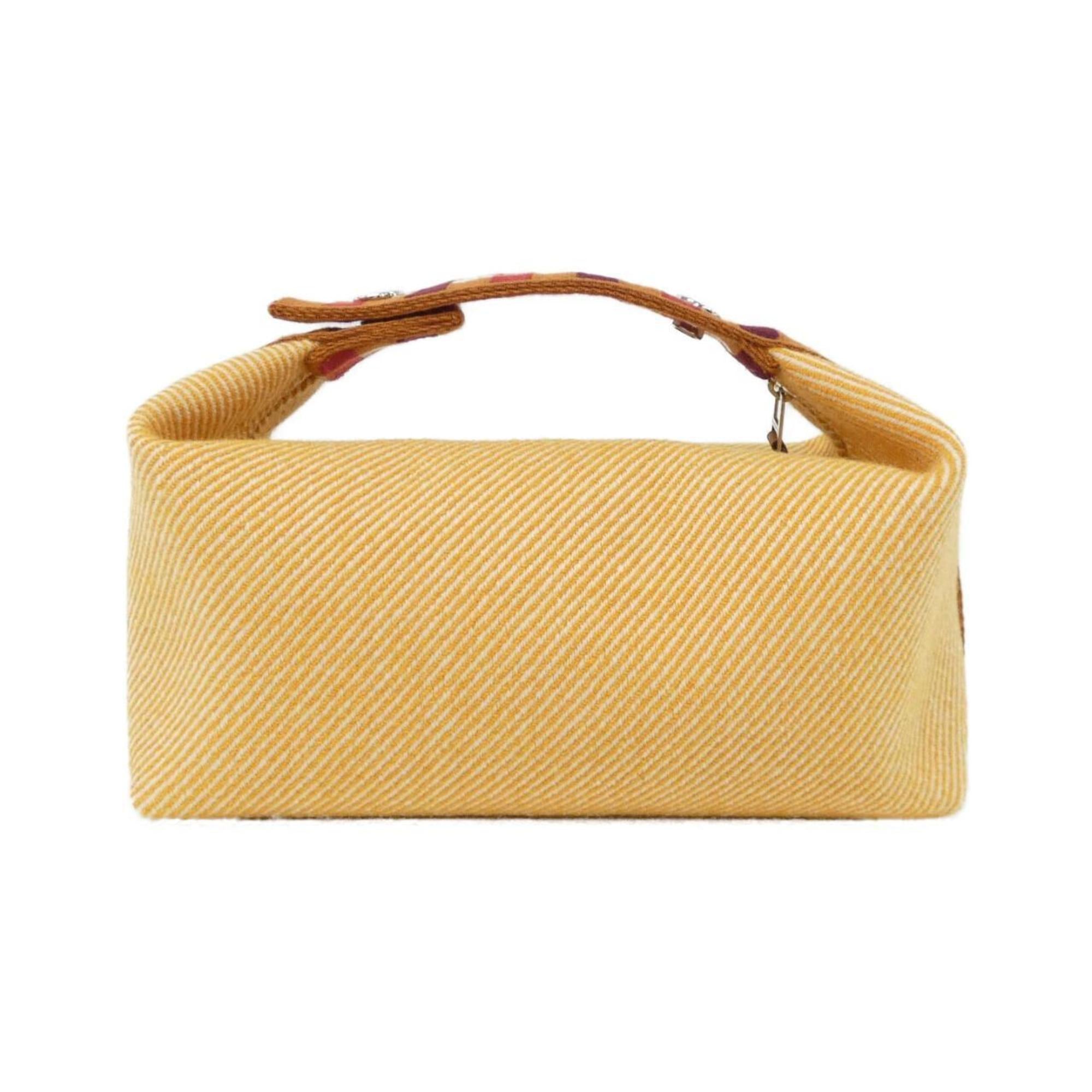 Hermes Fauve Wool Handbag Pouch (Pre-Owned)