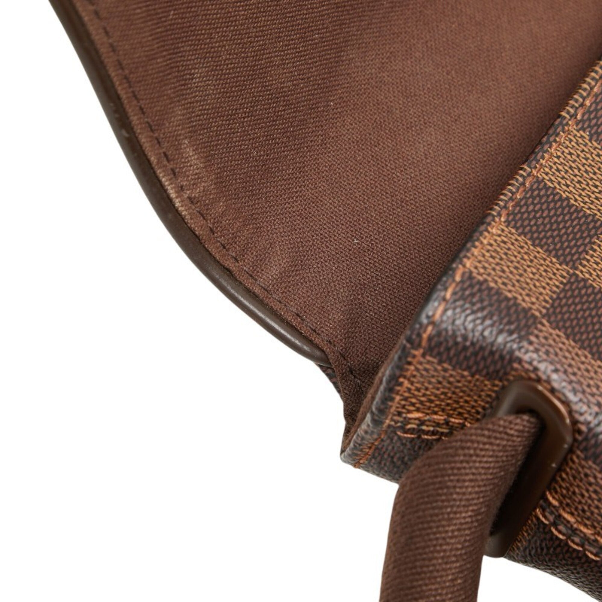 Louis Vuitton Brown Pvc Leather Messenger Bag Shoulder Bag (Pre-Owned)
