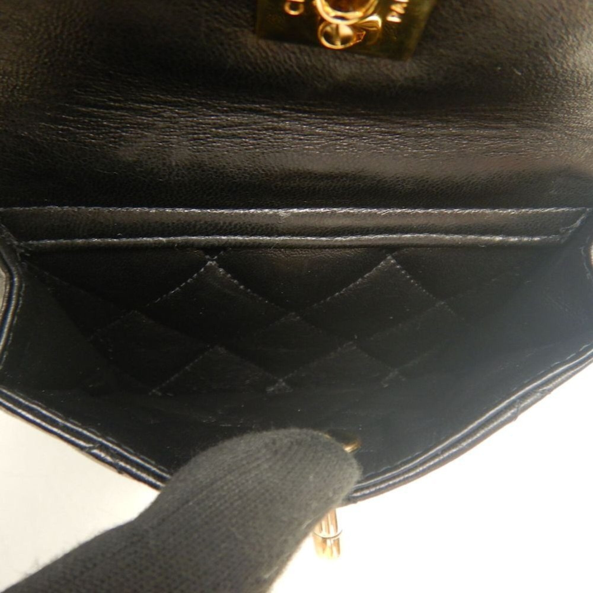 Chanel Matelasse Black Leather Backpack (Pre-Owned)