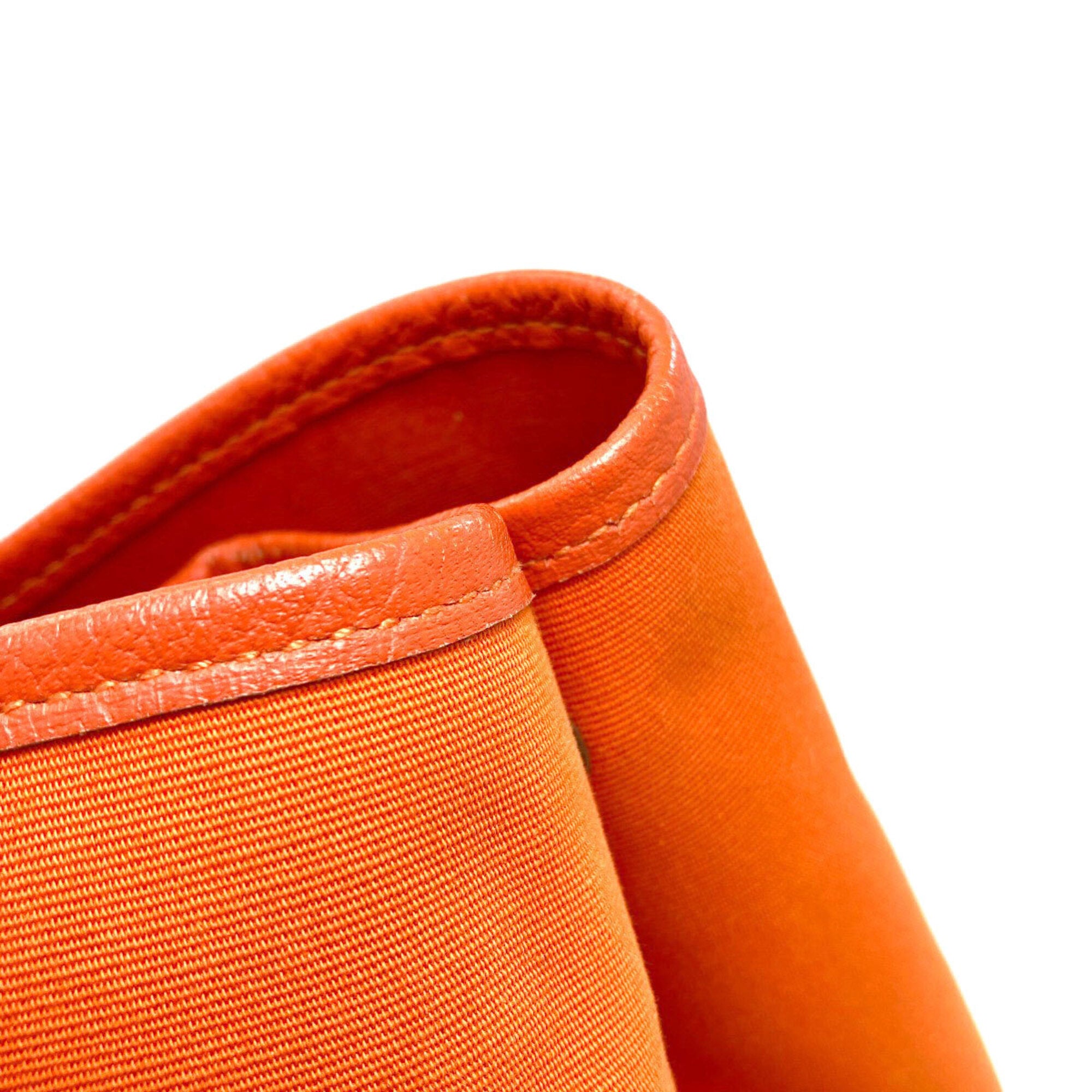 Hermes Orange Toile Officier Tote Bag (Pre-Owned)