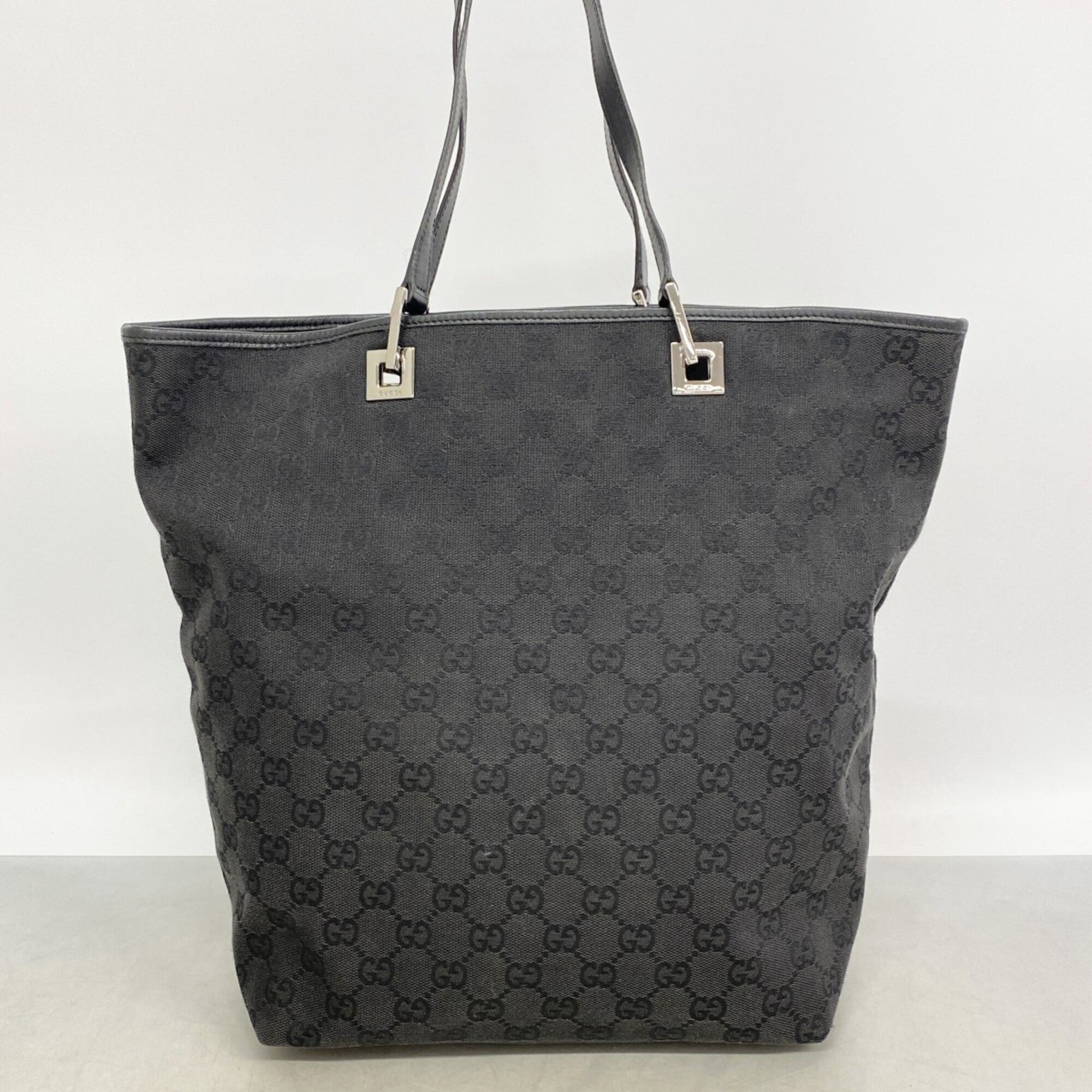 Gucci Black Canvas Tote Bag (Pre-Owned)
