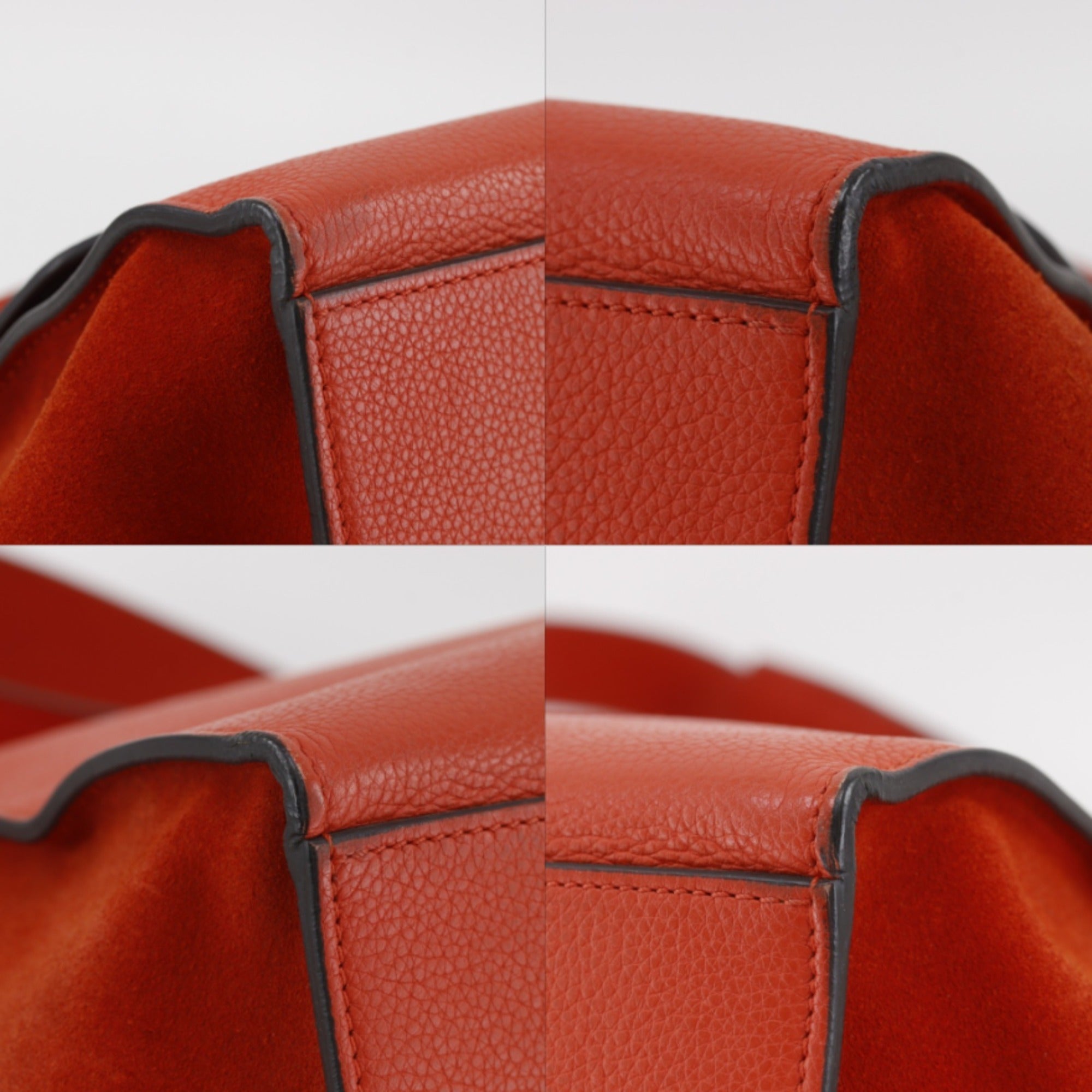 Celine Orange Leather Handbag (Pre-Owned)
