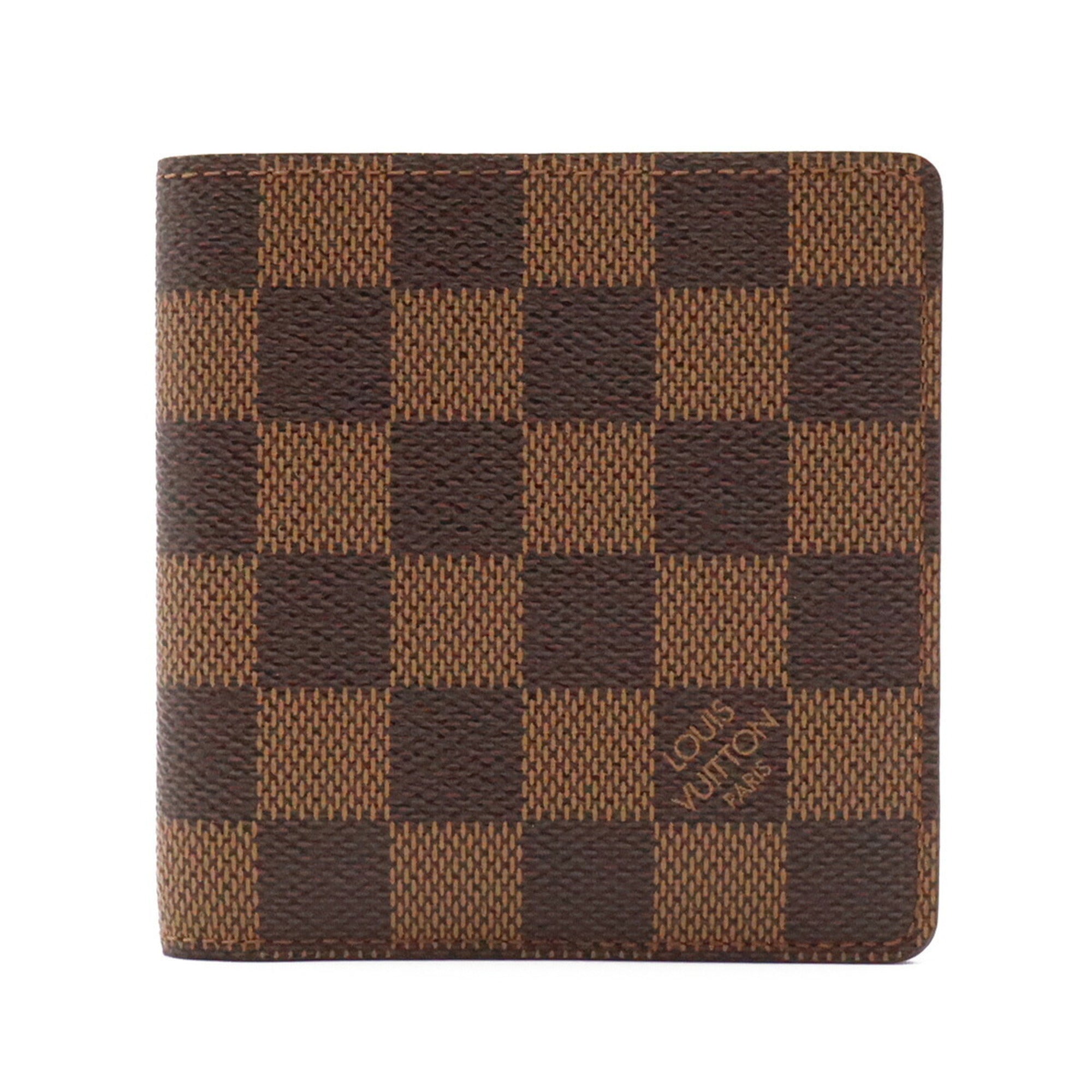 Louis Vuitton Brown Pvc Coated Canvas Bill Wallet (Bi-Fold) (Pre-Owned)