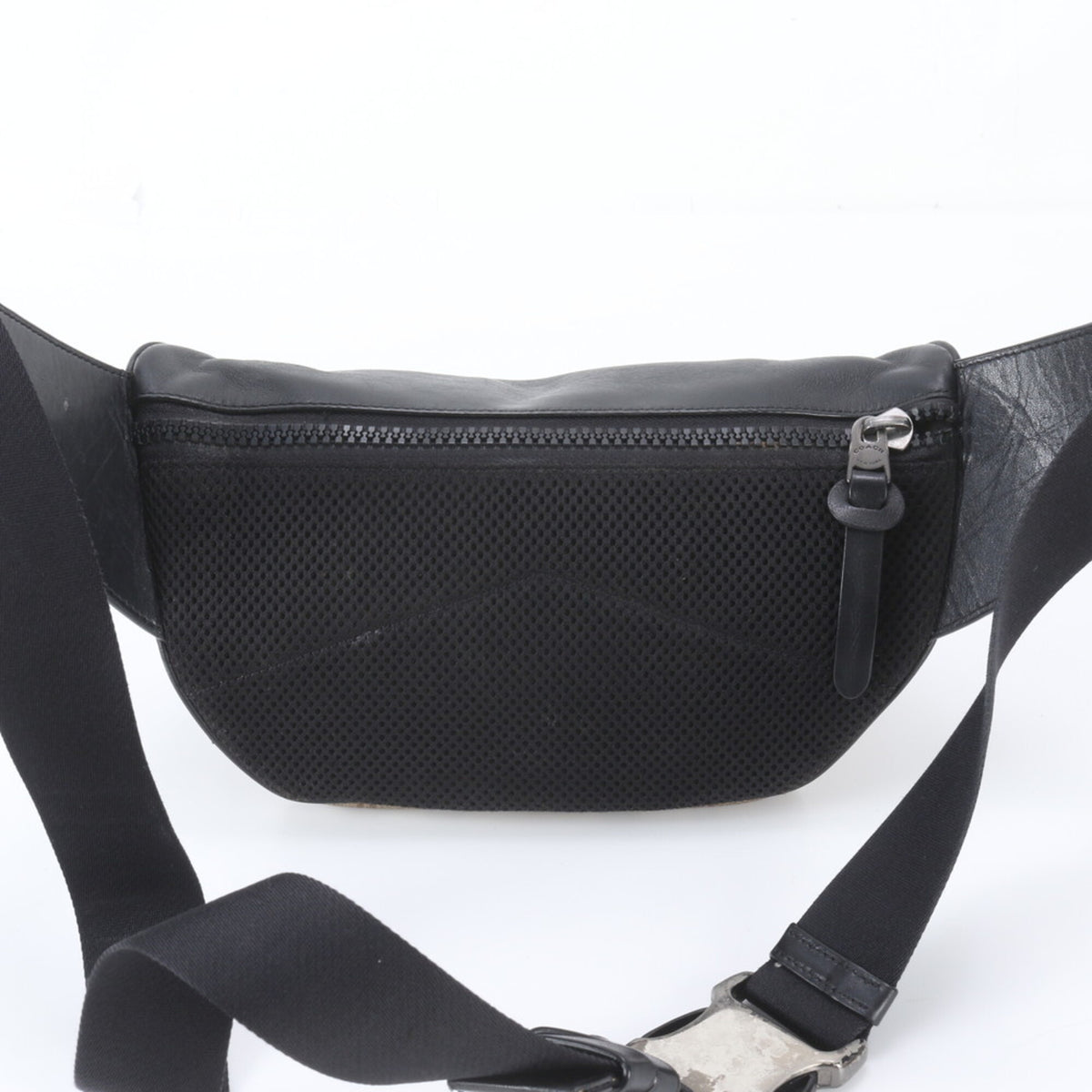 Coach Brown Leather Coated Canvas Pouch Shoulder Bag Sling Bag (Pre-Owned)