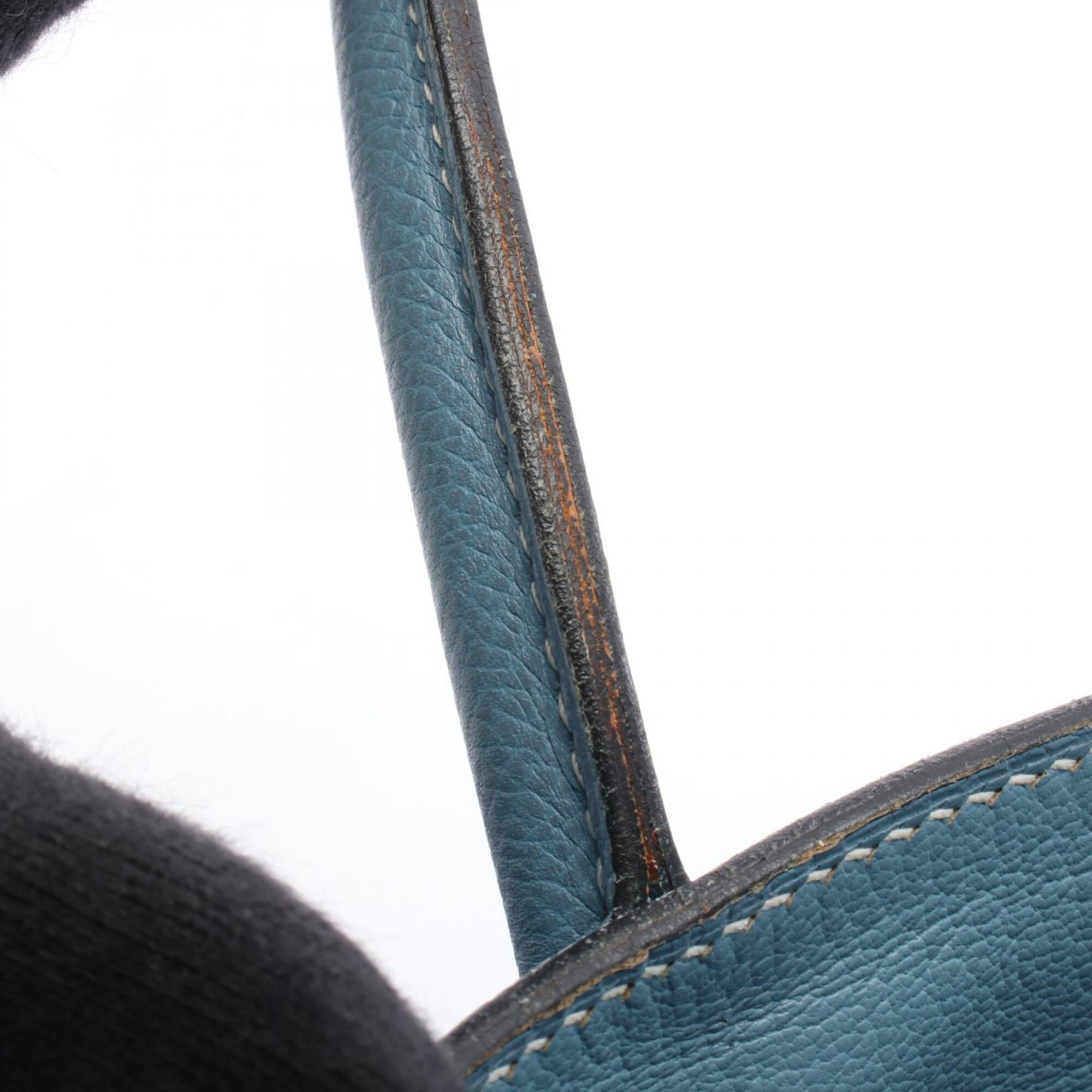 Hermes Blue Epsom Leather Handbag (Pre-Owned)