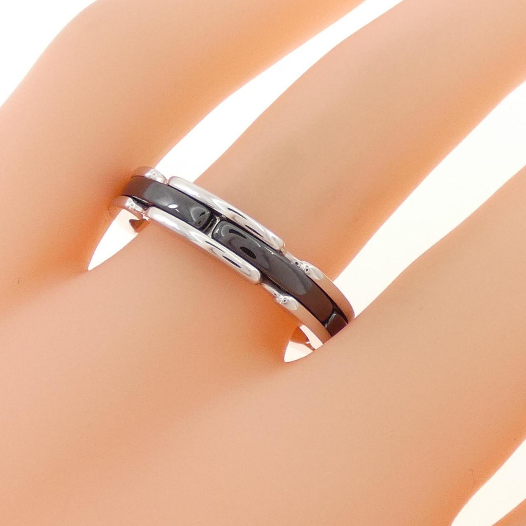 Chanel White Gold (18K) Ceramic Band Ring (Pre-Owned)