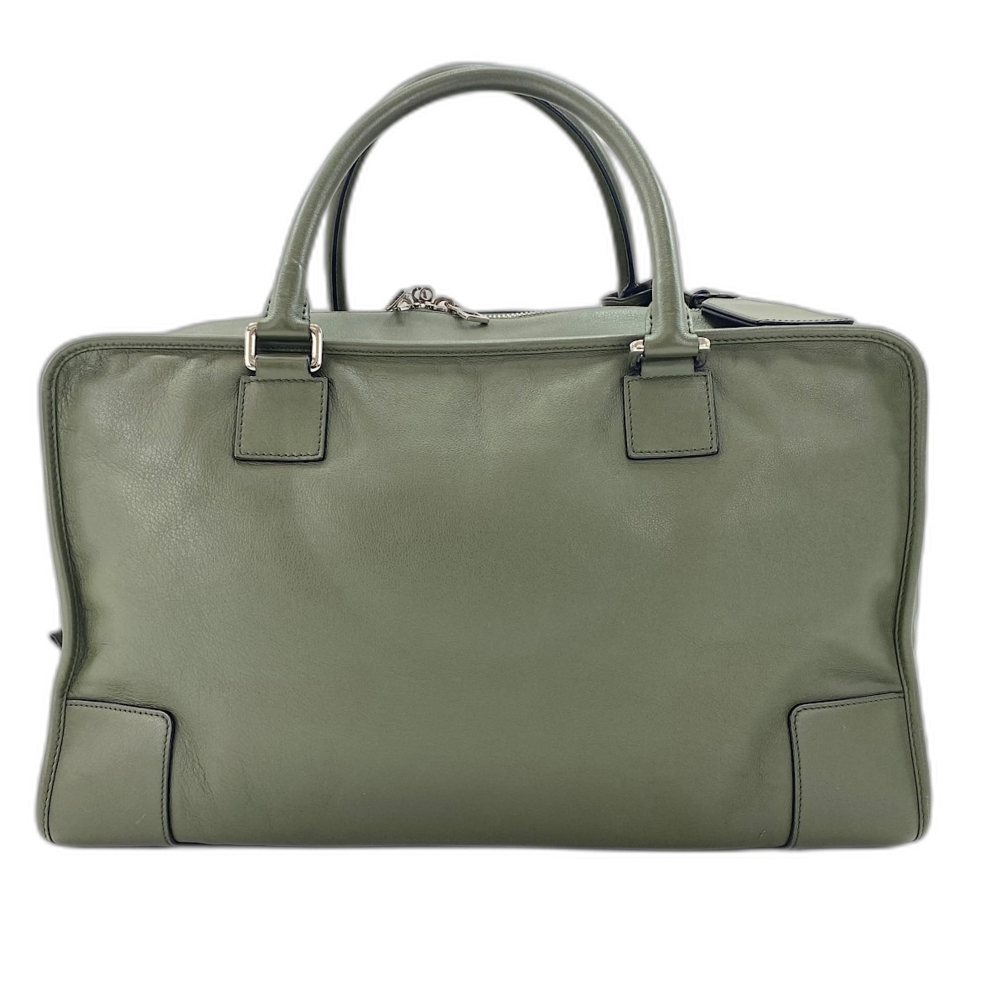 Loewe Amazona Green Leather Handbag (Pre-Owned)