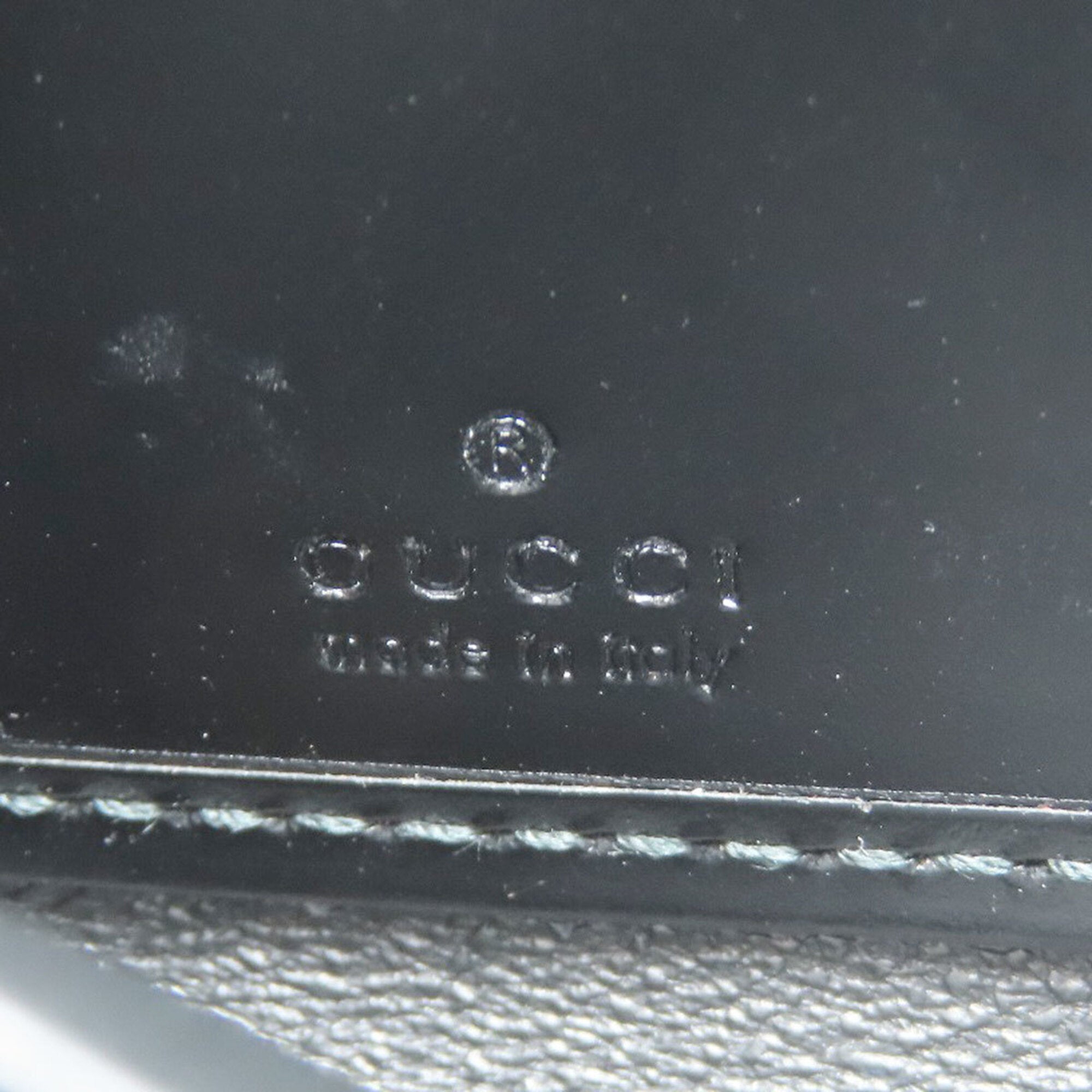 Gucci Black Pvc Long Wallet (Bi-Fold) (Pre-Owned)