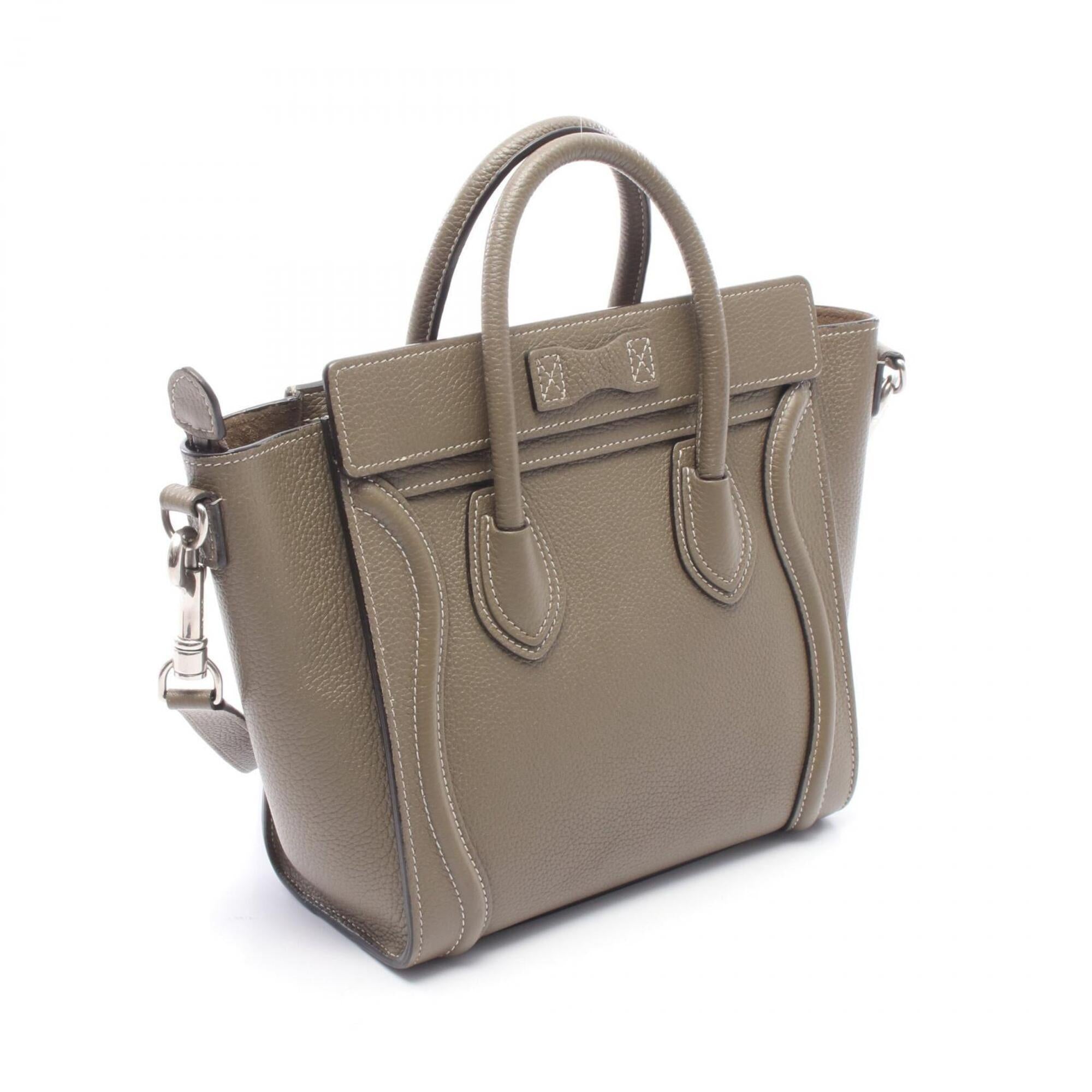 Celine Gray Leather Handbag (Pre-Owned)