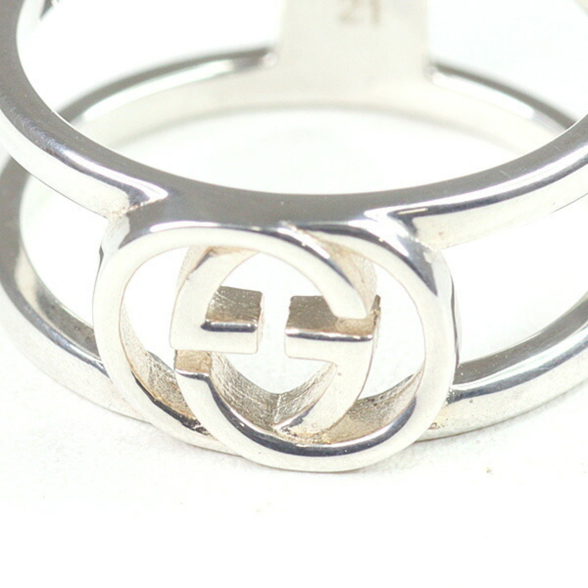 Gucci Sterling Silver 925 Band Ring (Pre-Owned)