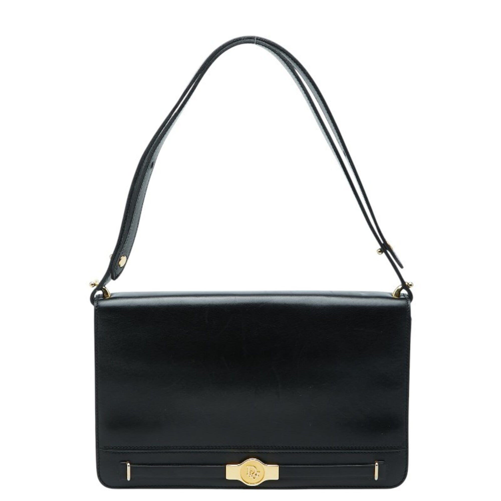 Christian Dior Black Leather Shoulder Bag (Pre-Owned)