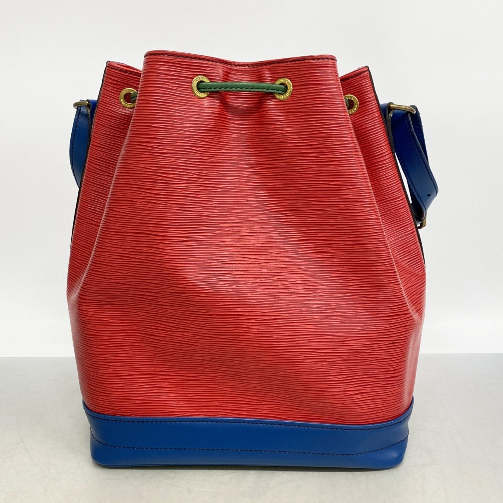 Louis Vuitton Borneo Green Castilian Red Toledo Blue Shoulder Bag (Pre-Owned)
