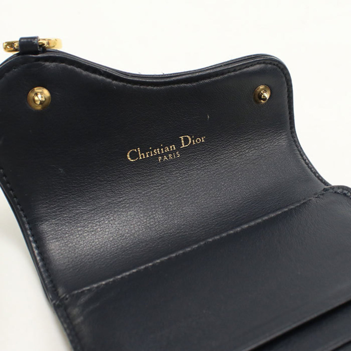 Christian Dior Navy Wallet (Tri-Fold) (Pre-Owned)
