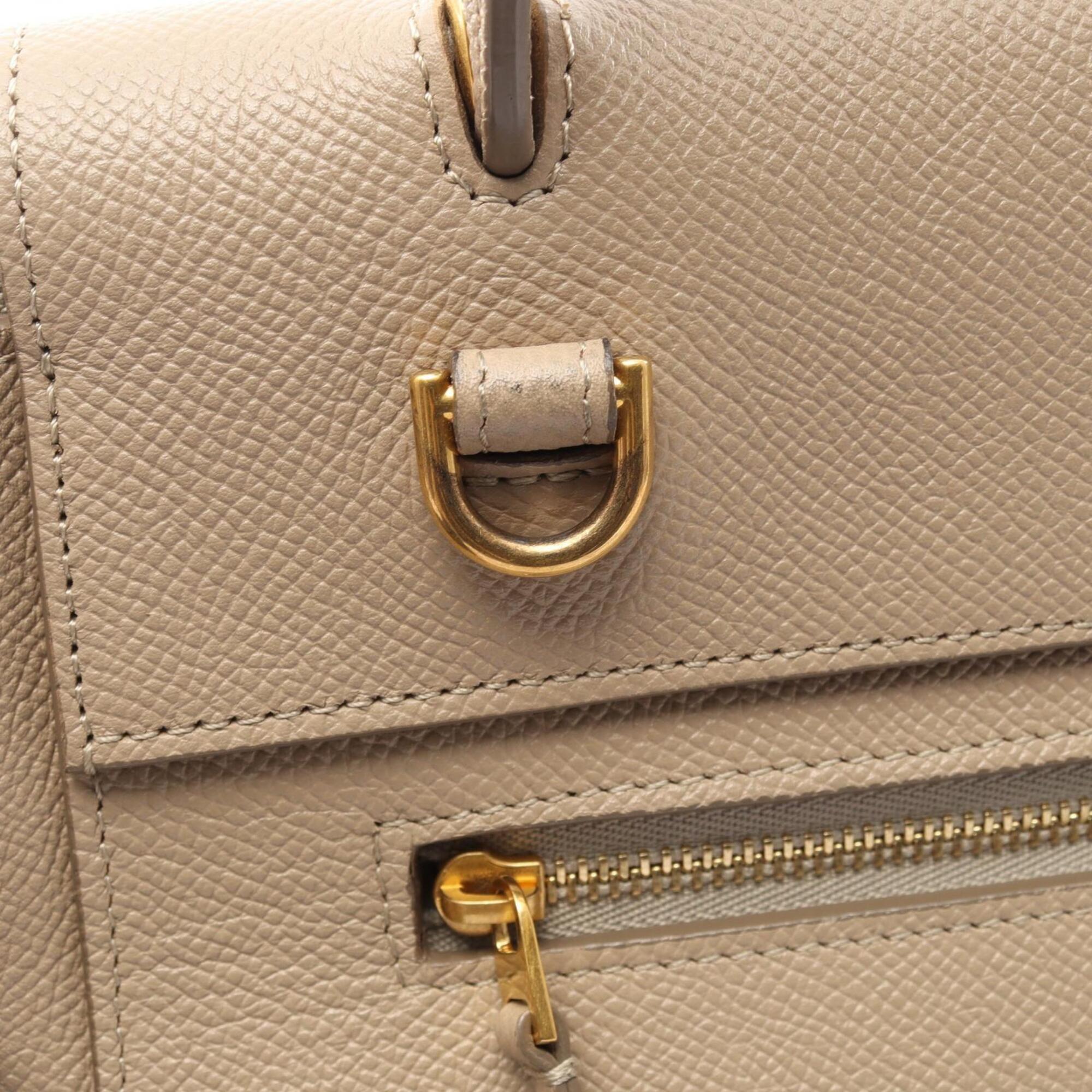 Celine Beige Leather Handbag (Pre-Owned)