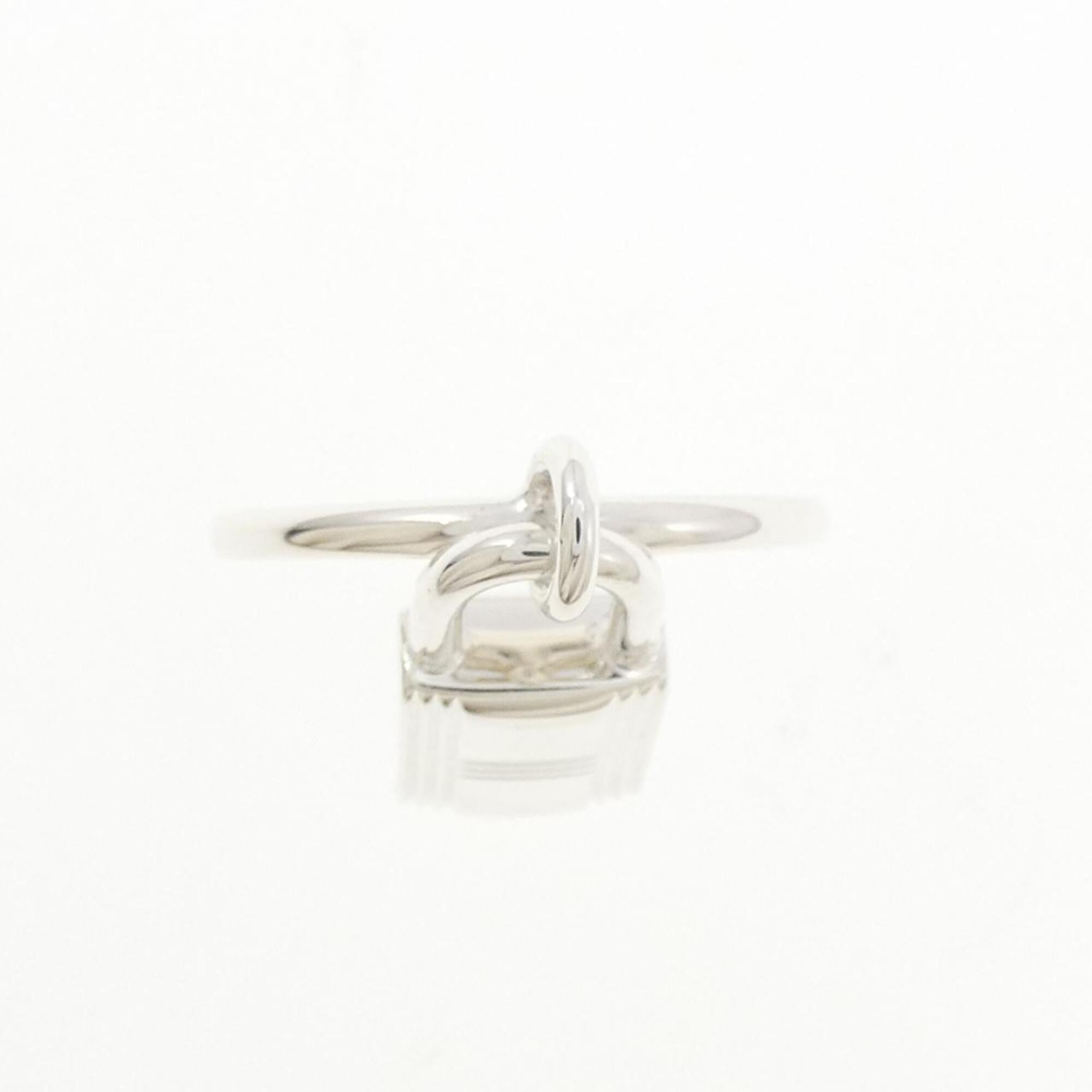 Hermes Silver 925 Band Ring (Pre-Owned)