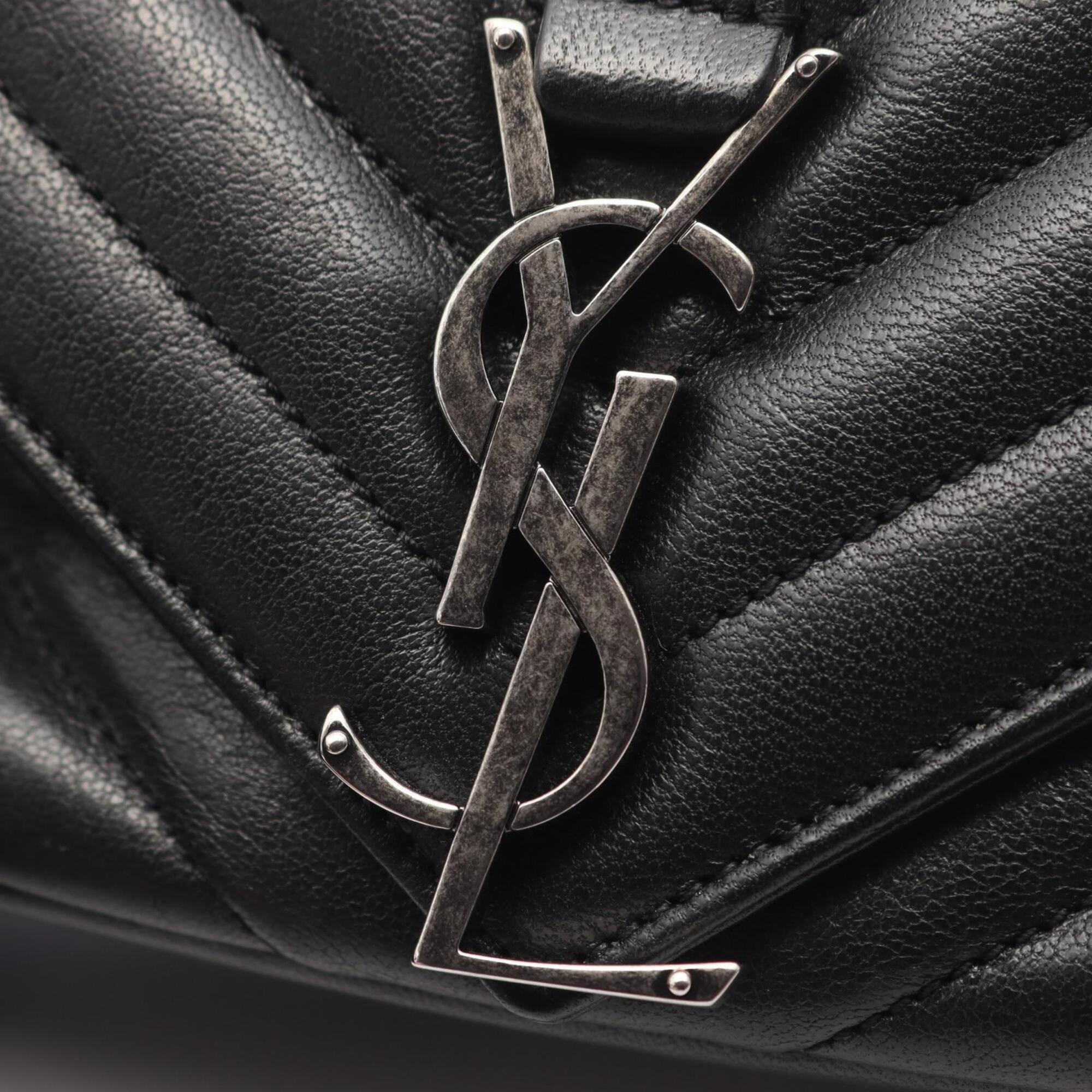Saint Laurent Black Leather Handbag Shoulder Bag (Pre-Owned)
