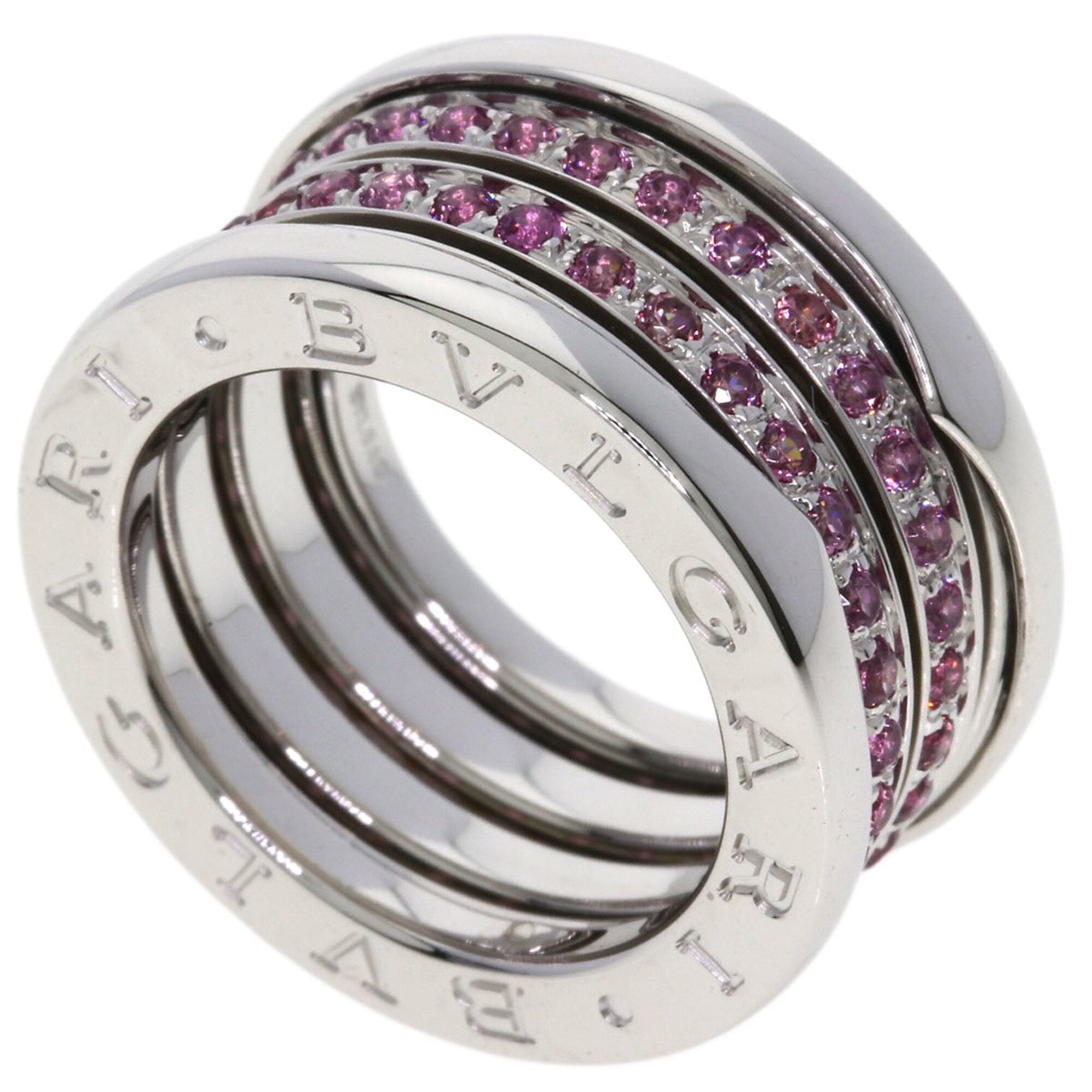 Bvlgari Silver White Gold (18K) Band Ring (Pre-Owned)