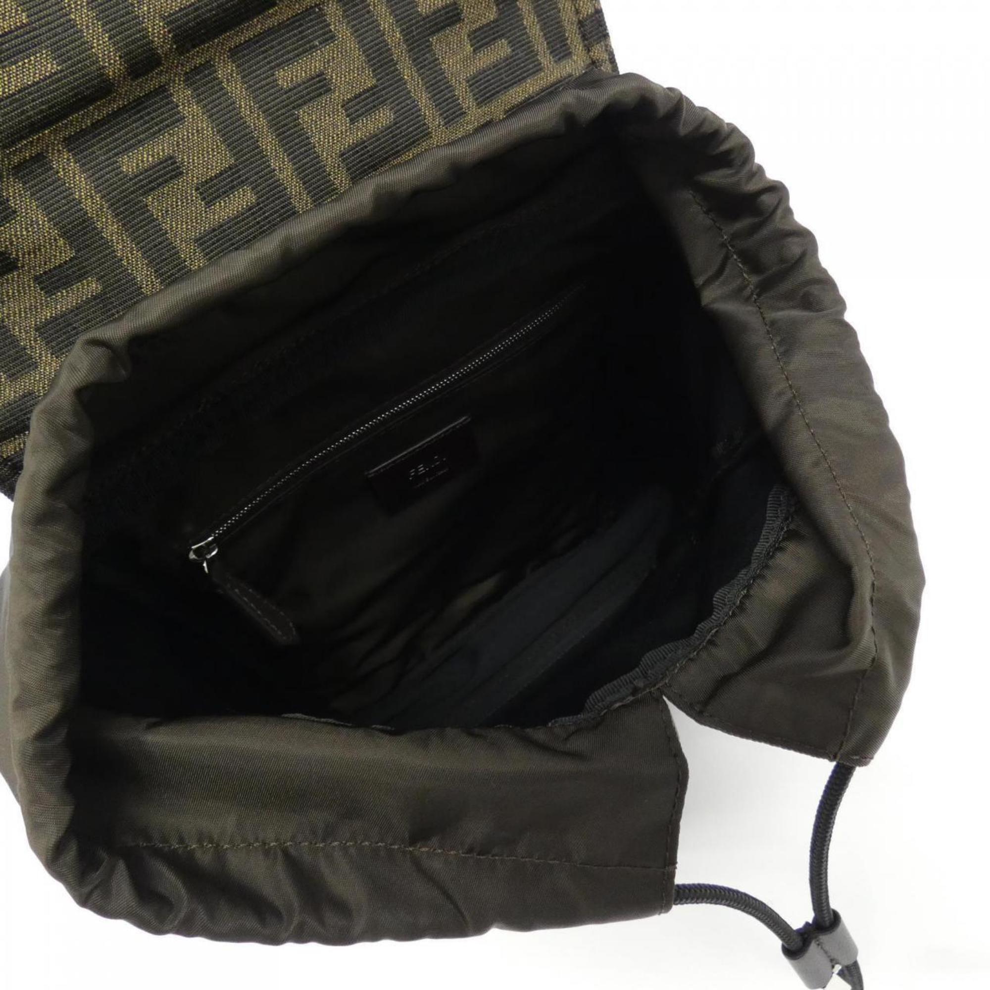 Fendi Polyurethane Polyester Cotton Leather Backpack (Pre-Owned)
