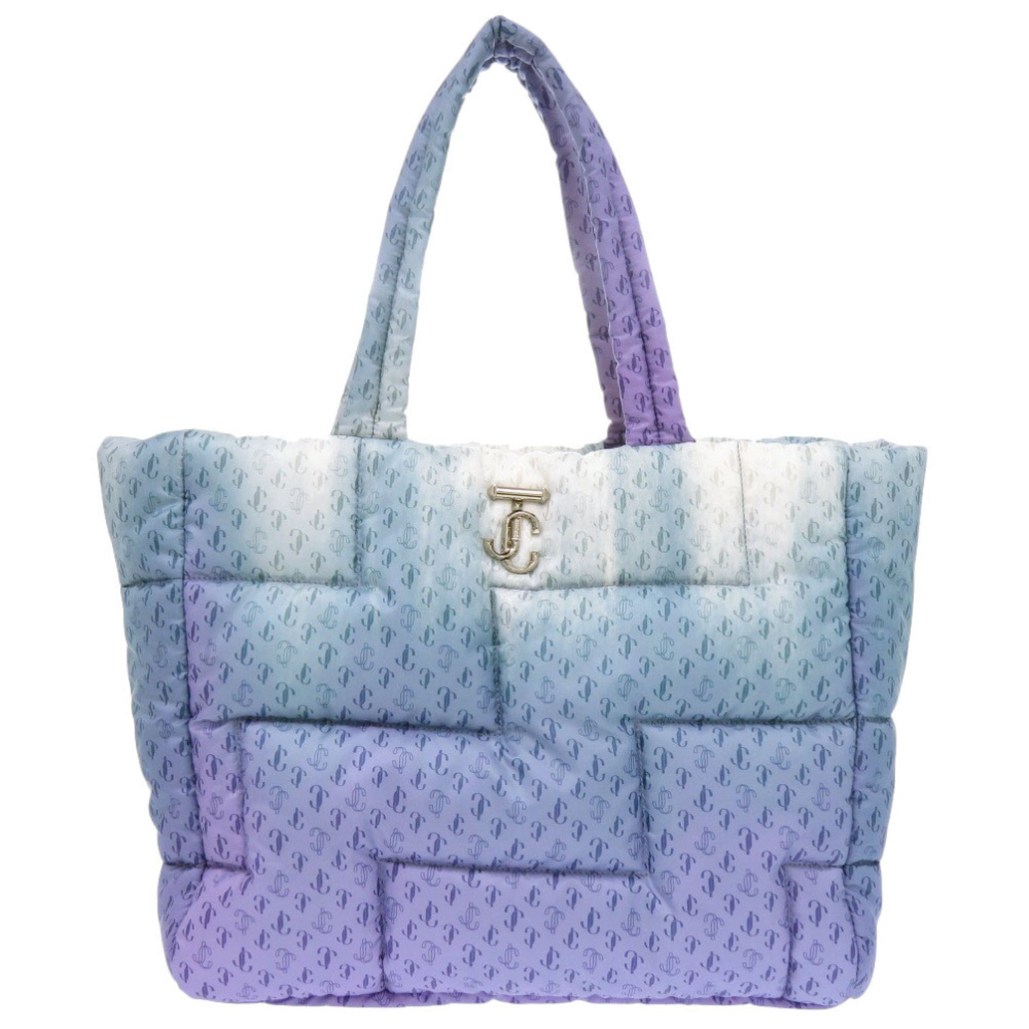 Jimmy Choo Blue Purple Nylon Tote Bag (Pre-Owned)