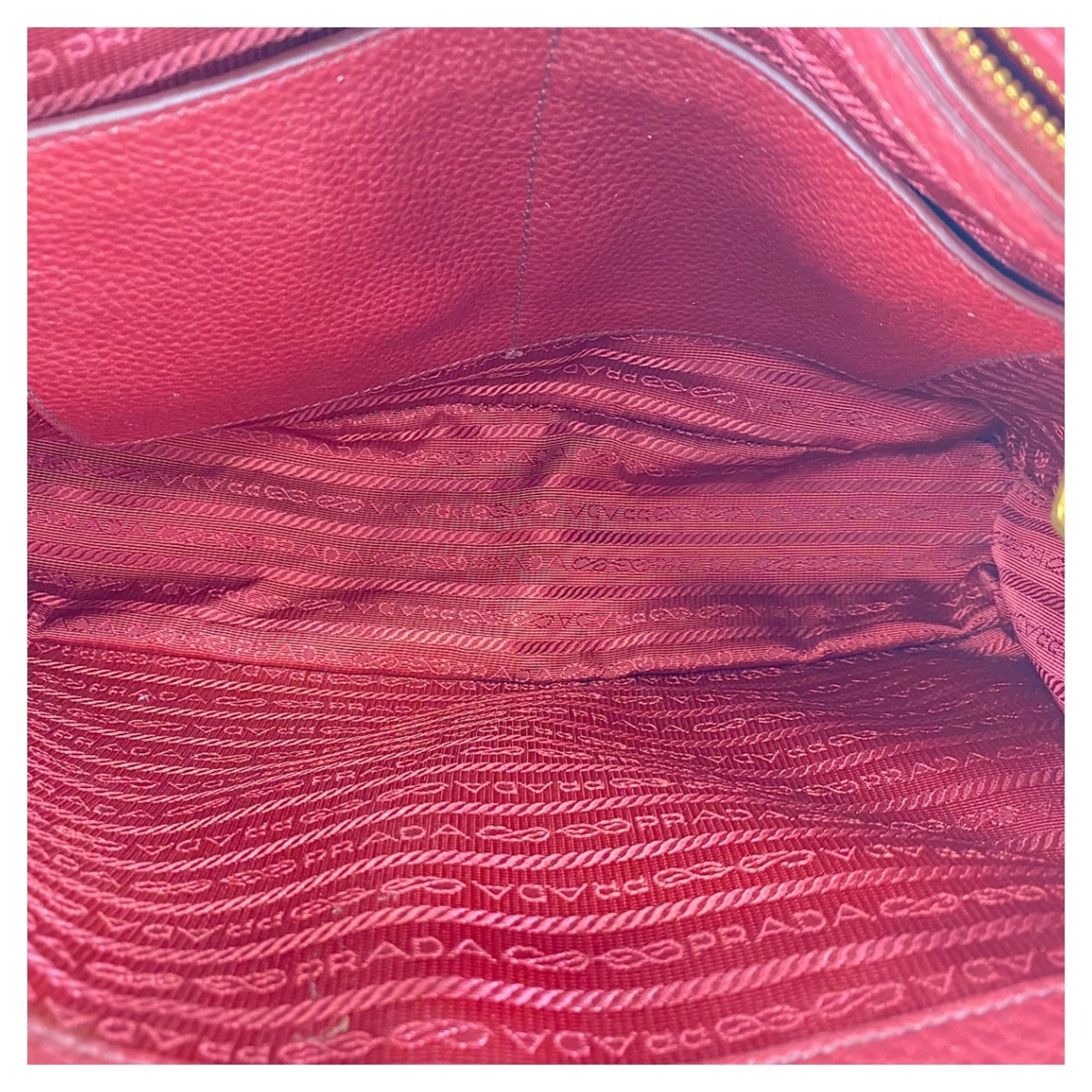 Prada Red Color Handbag (Pre-Owned)