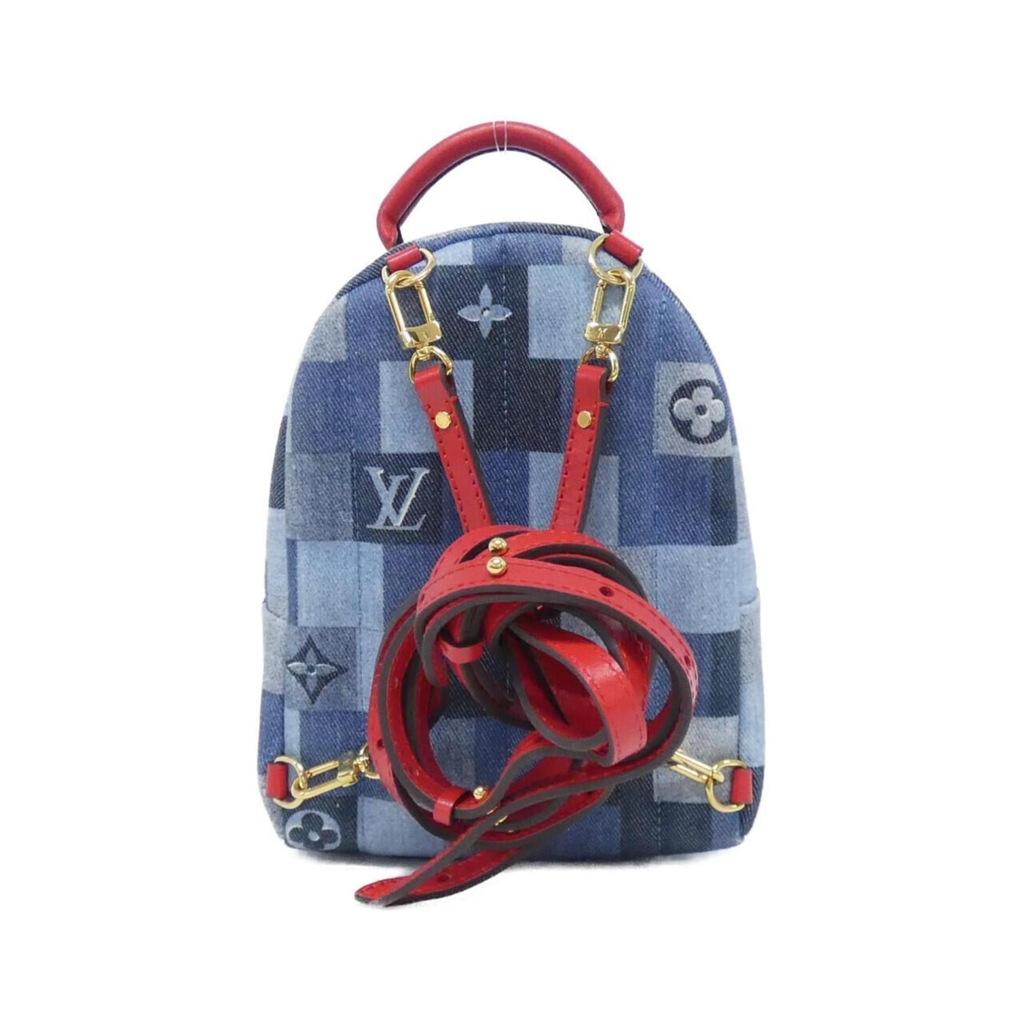 Louis Vuitton Rouge Denim Backpack (Pre-Owned)