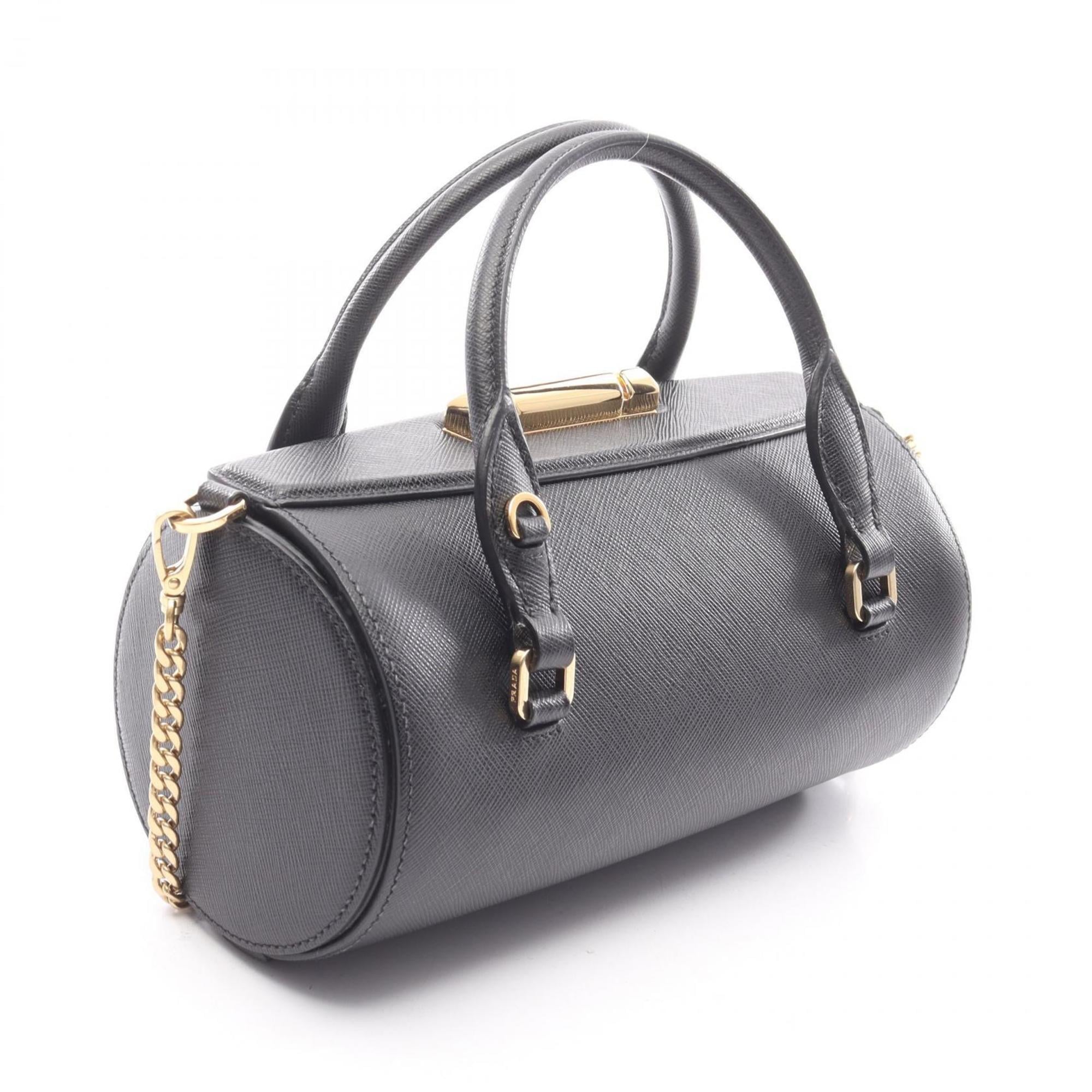 Prada Black Leather Handbag (Pre-Owned)