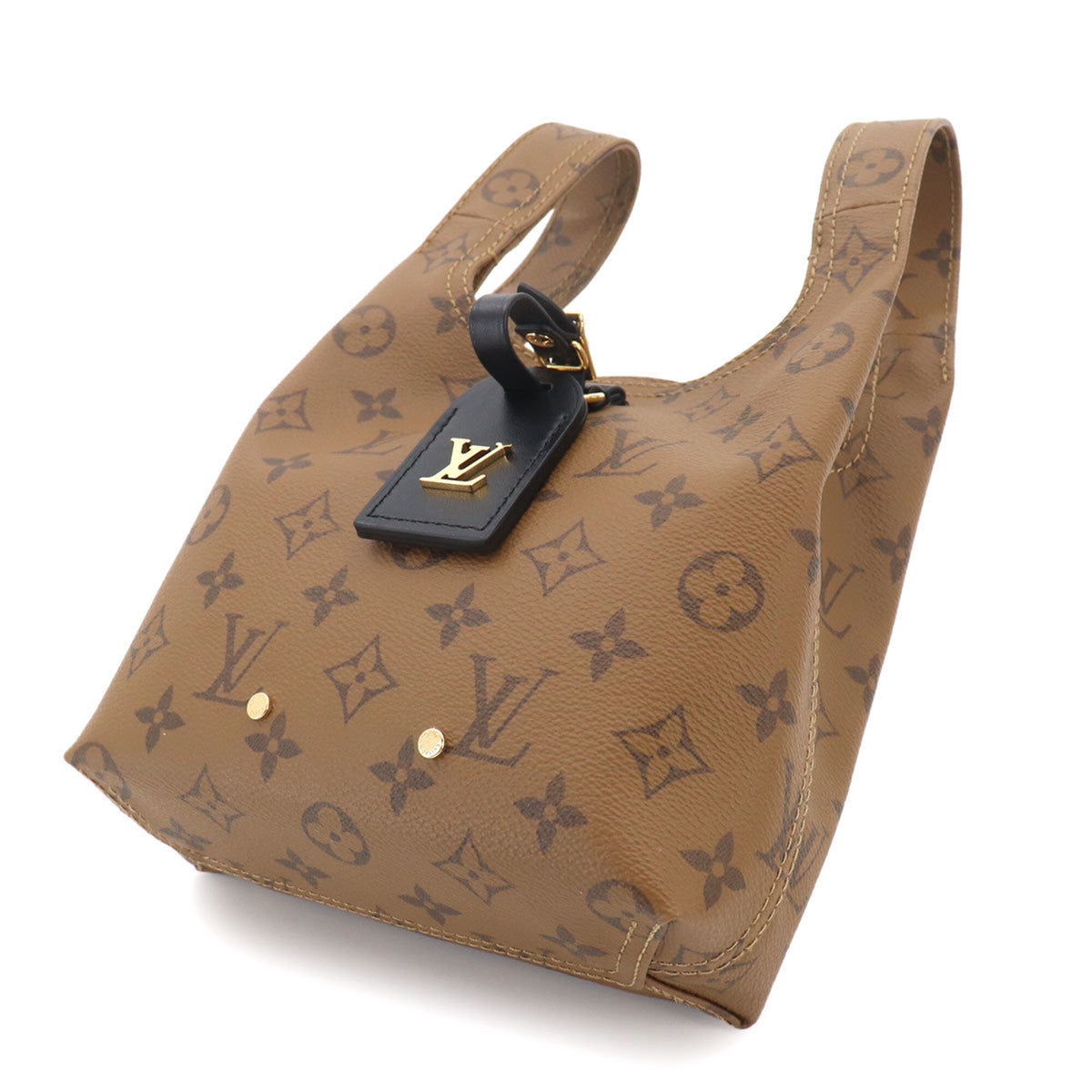 Louis Vuitton Brown Monogram Reverse Monogram Reverse Leather Handbag (Pre-Owned)