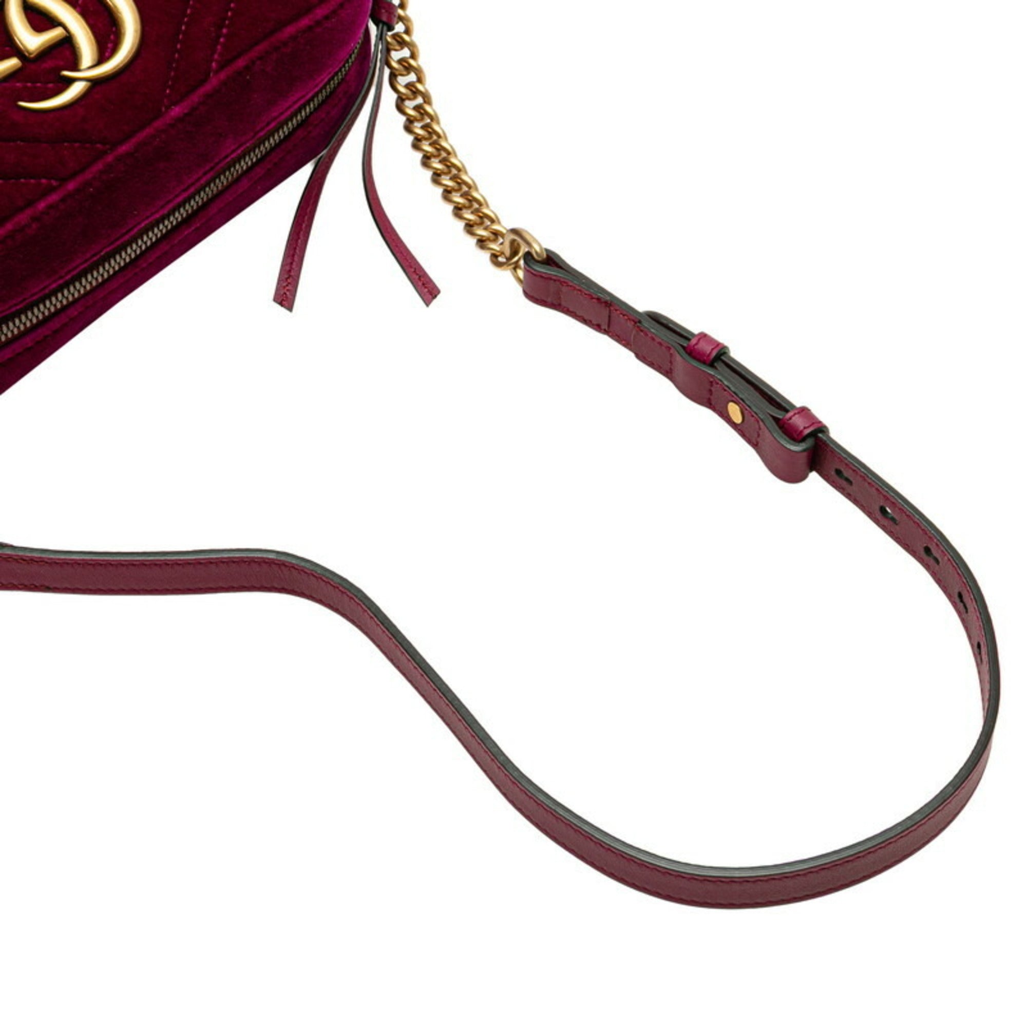 Gucci Purple Leather Shoulder Bag (Pre-Owned)