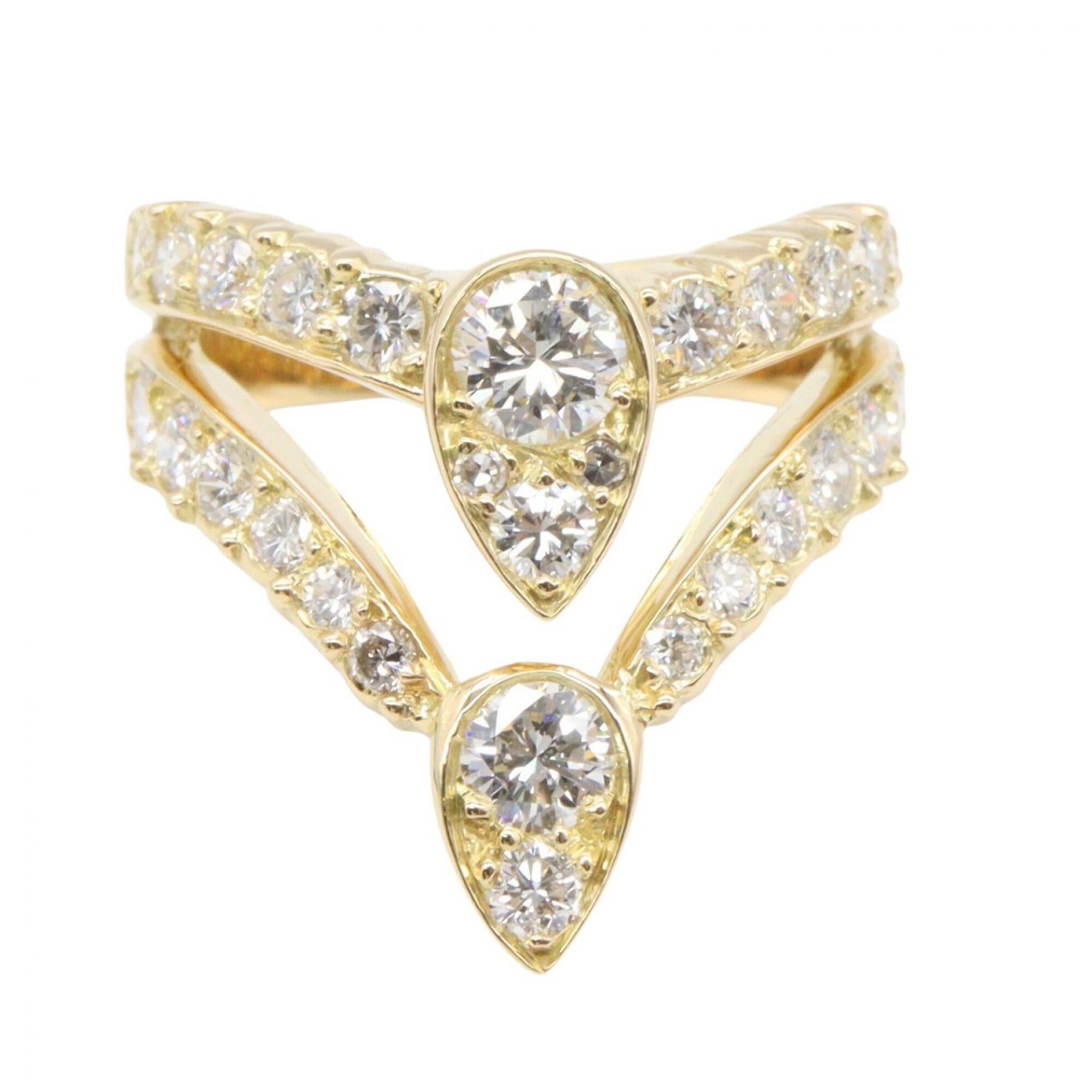 Van Cleef & Arpels Gold Clear Yellow Gold (18K) Band Ring (Pre-Owned)