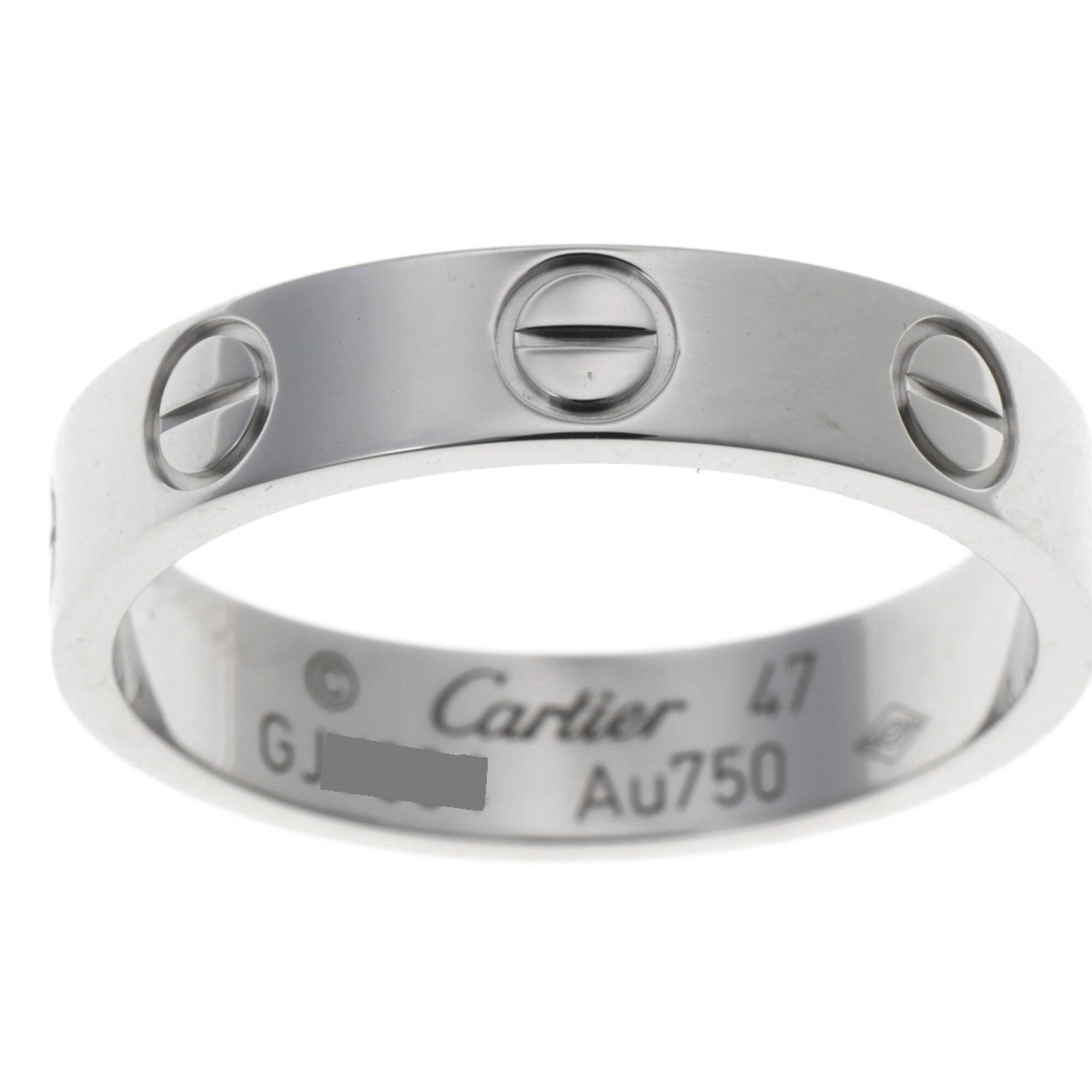 Cartier White Gold White Gold (18K) Band Ring (Pre-Owned)