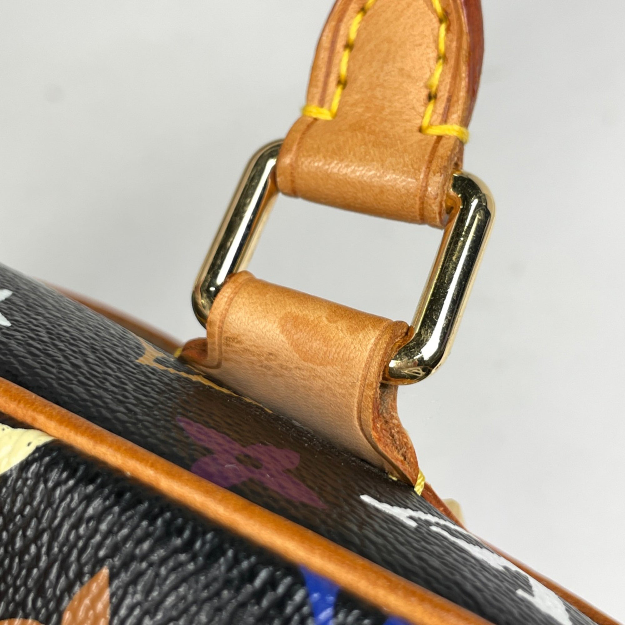Louis Vuitton Black Noir Monogram Multicolore Handbag (Pre-Owned)