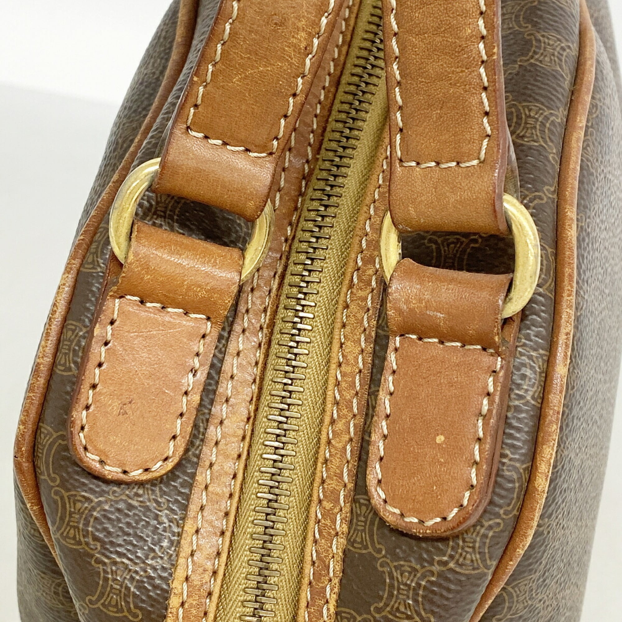 Celine Brown Pvc Handbag (Pre-Owned)