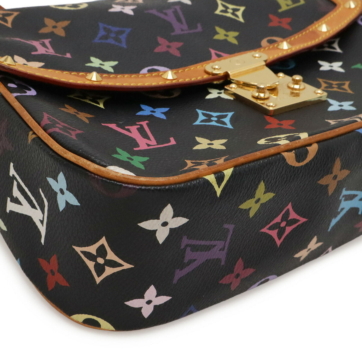 Louis Vuitton Noir Monogram Canvas Pvc Coated Canvas Pochette Shoulder Bag (Pre-Owned)