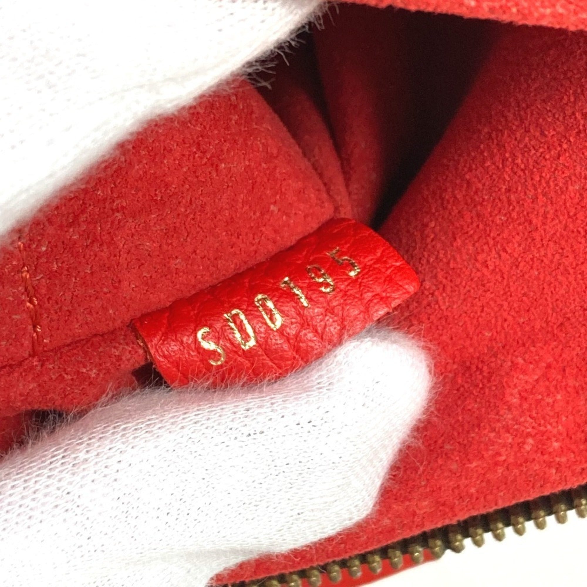 Louis Vuitton Brown Red Color Monogram Shoulder Bag (Pre-Owned)