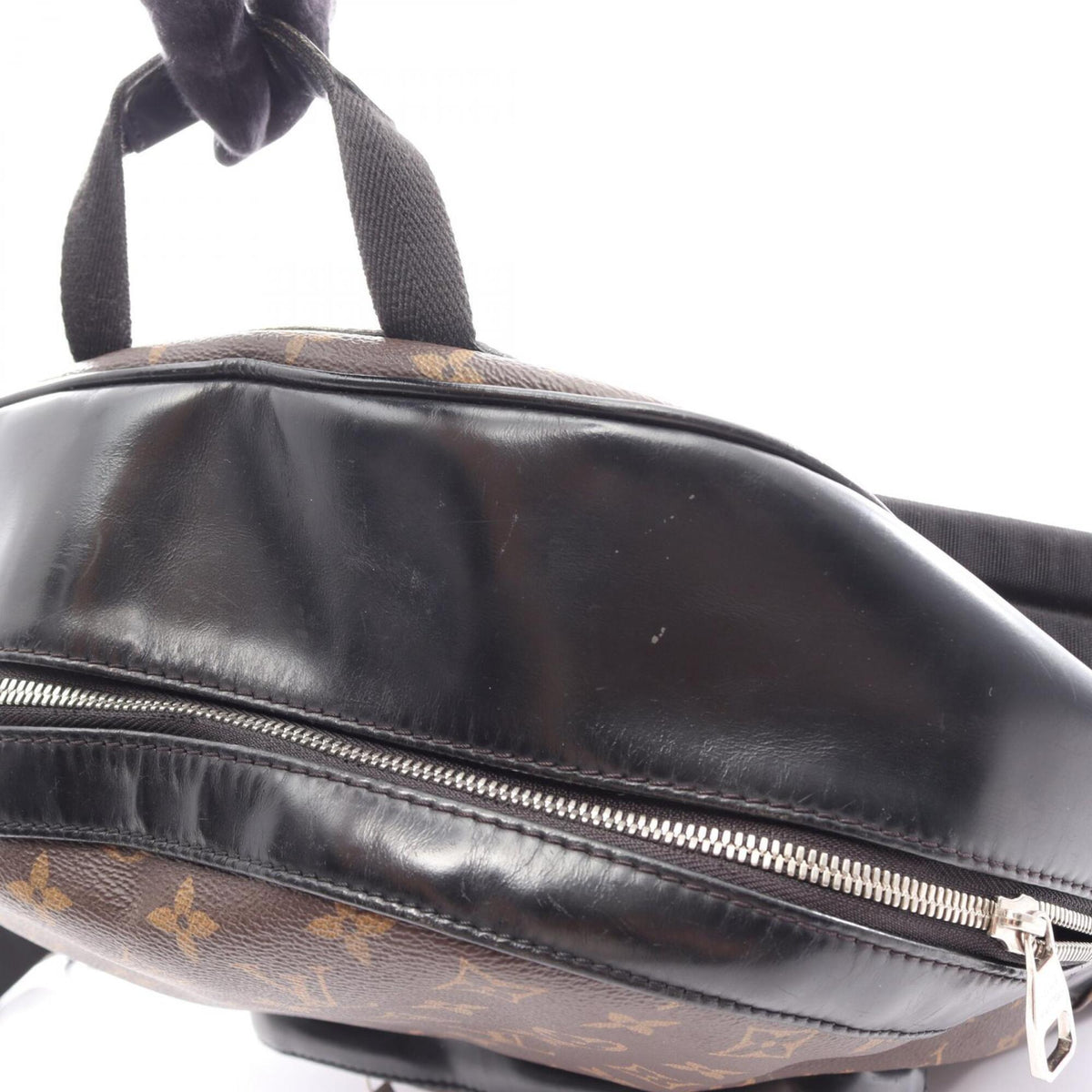 Louis Vuitton Black Brown Monogram Macassar Coated Canvas Leather Backpack (Pre-Owned)