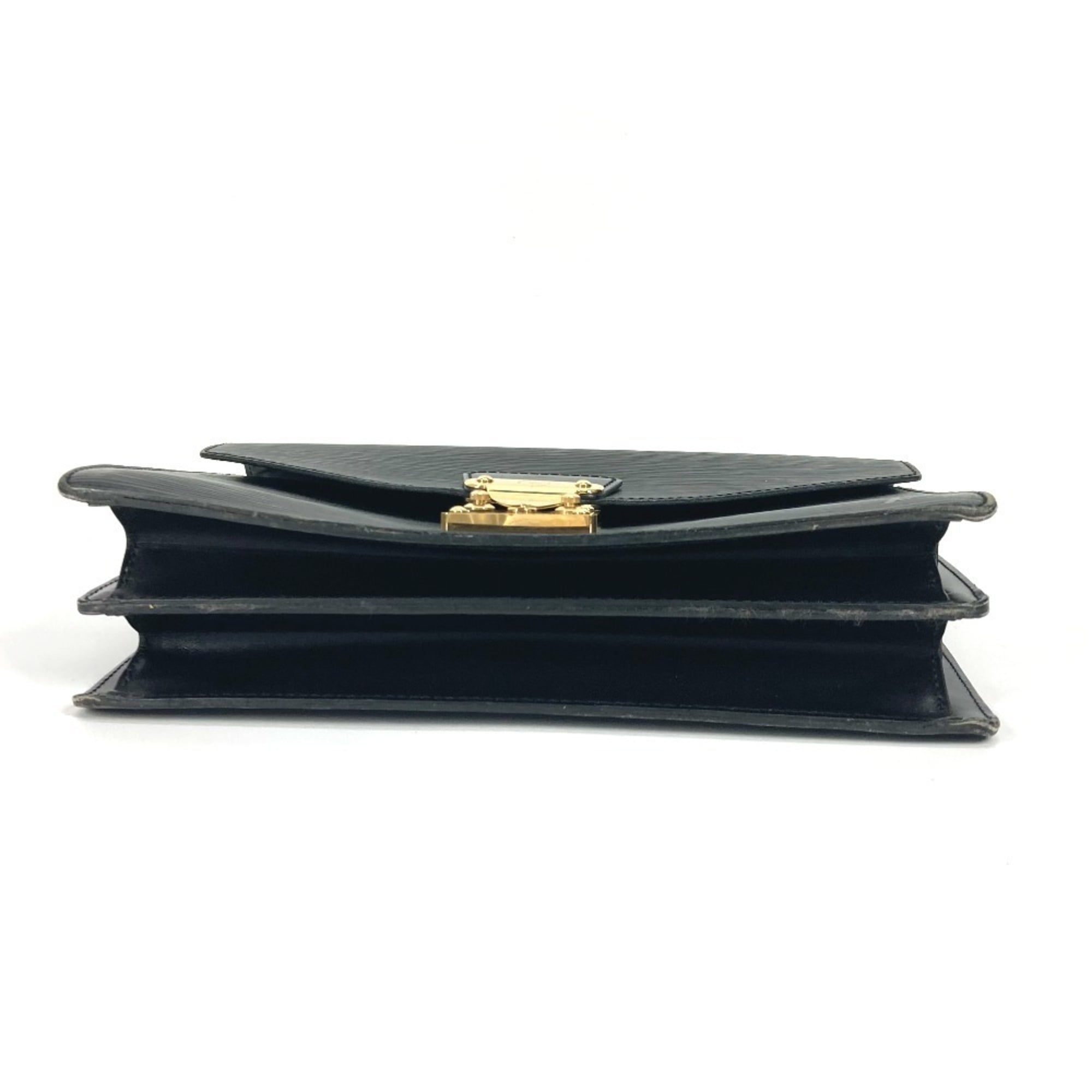 Louis Vuitton Black Noir Epi Leather Handbag (Pre-Owned)