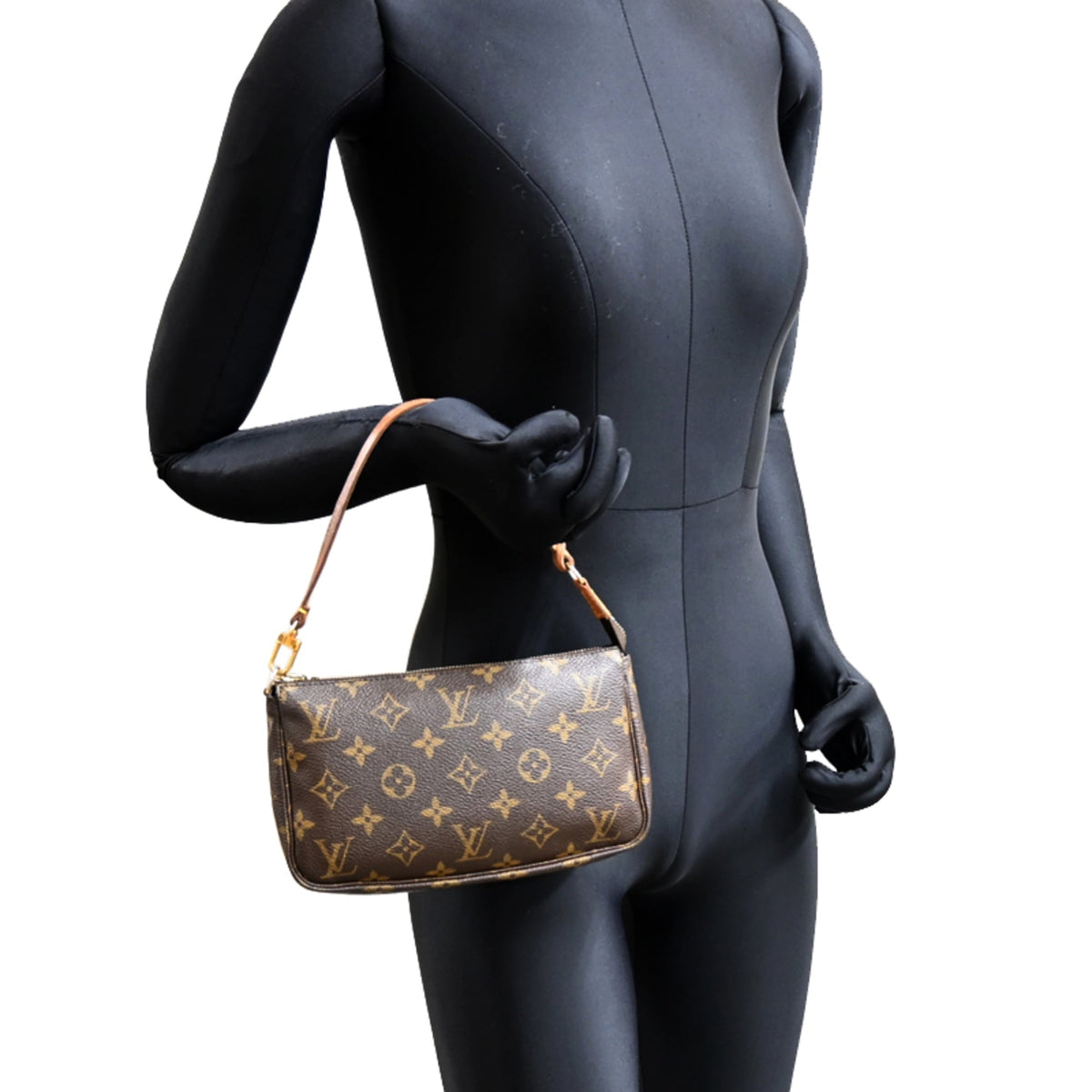 Louis Vuitton Brown Monogram Pochette Pouch (Pre-Owned)