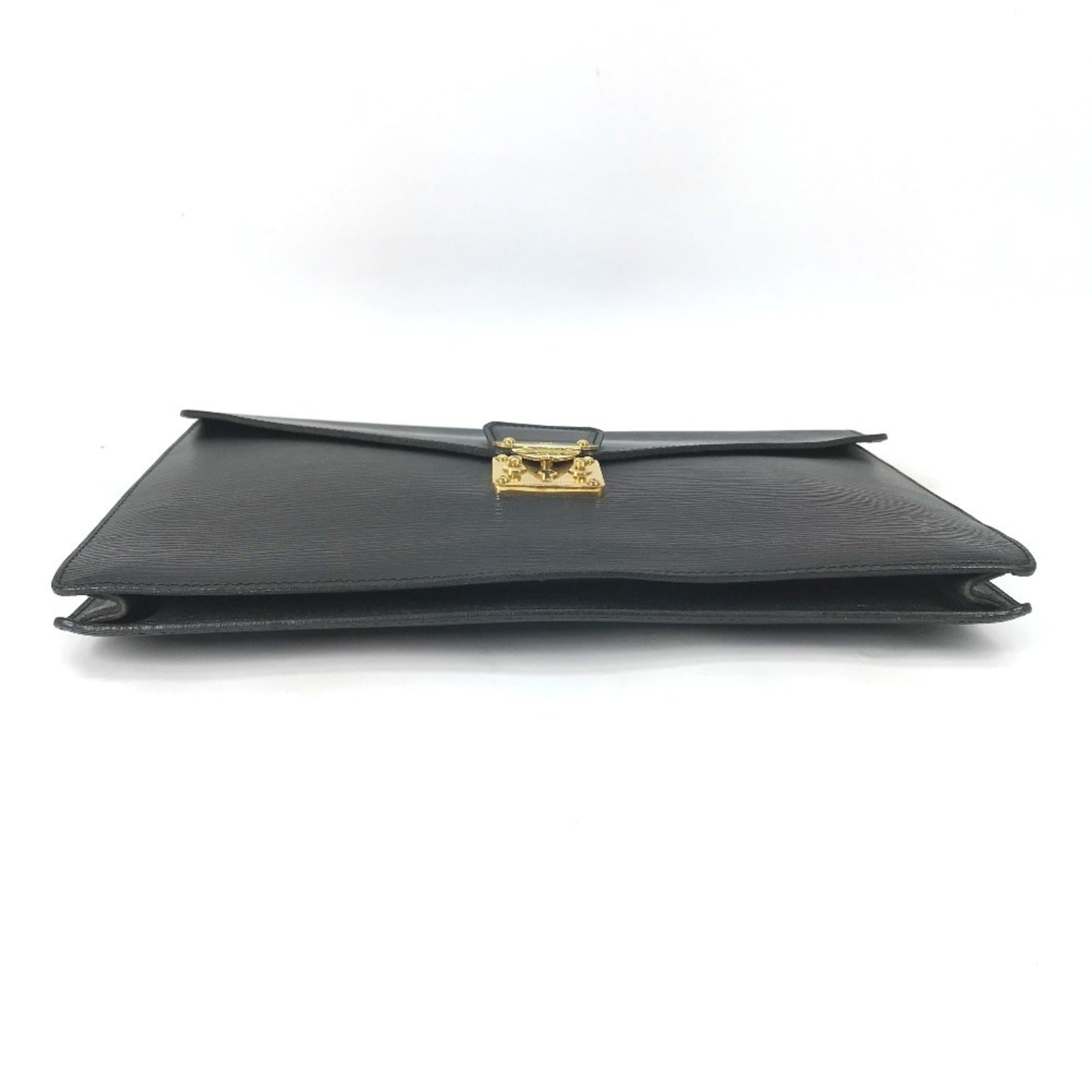 Louis Vuitton Epi Black Galle Noir Epi Leather Clutch Bag (Pre-Owned)