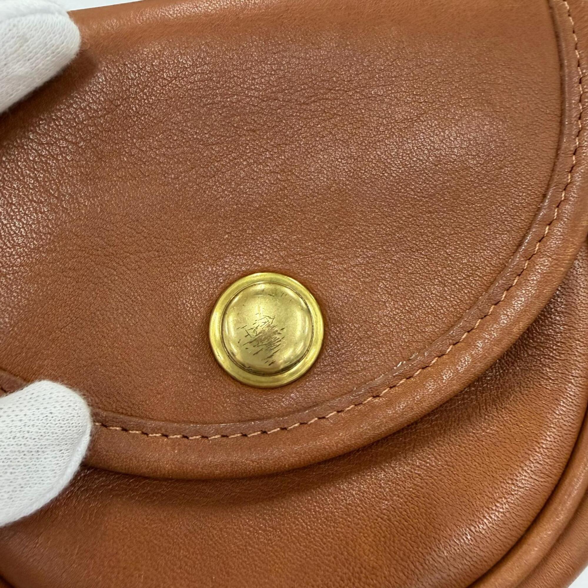 Coach Brown Leather Shoulder Bag (Pre-Owned)