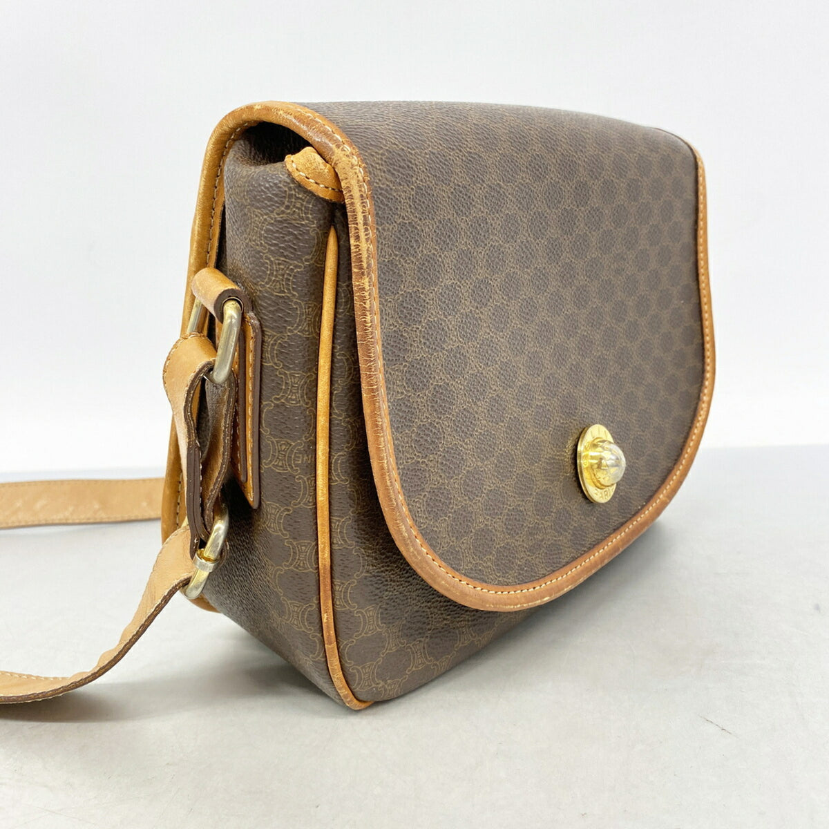 Celine Brown Pvc Shoulder Bag (Pre-Owned)