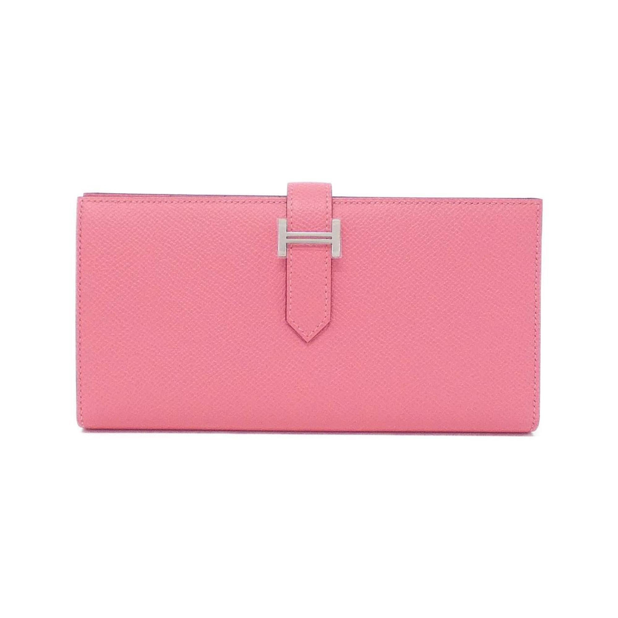 Hermes Rose Azalee Epsom Leather Coin Purse/Coin Case (Pre-Owned)
