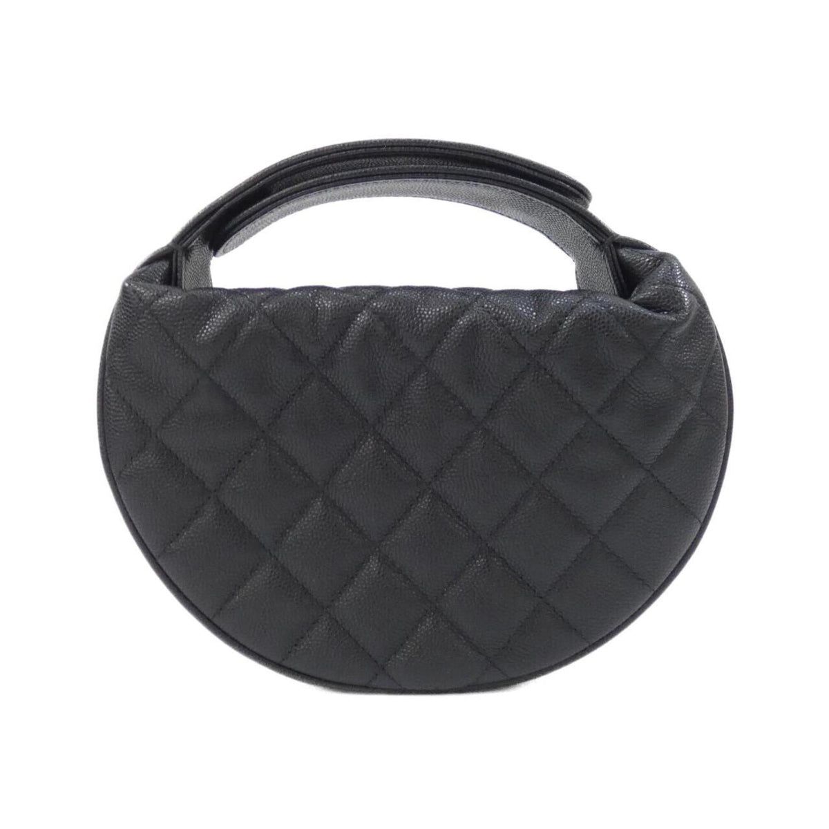 Chanel Black Grained Calfskin Handbag Pouch (Pre-Owned)