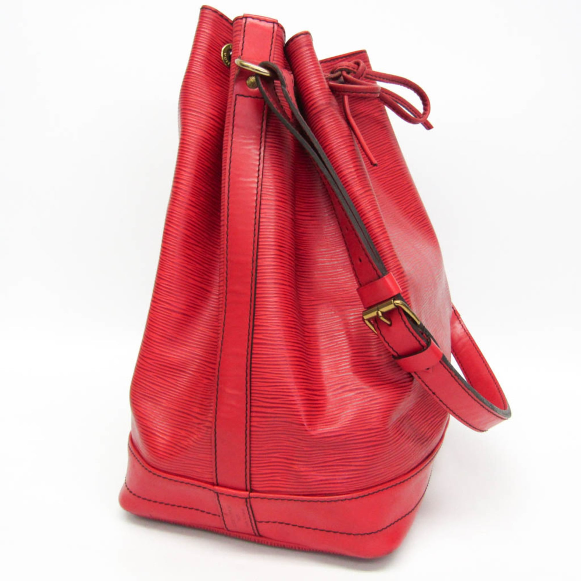 Louis Vuitton Noe Handbag Epi Leather Red Leather Shoulder Bag Bag (Pre-Owned)